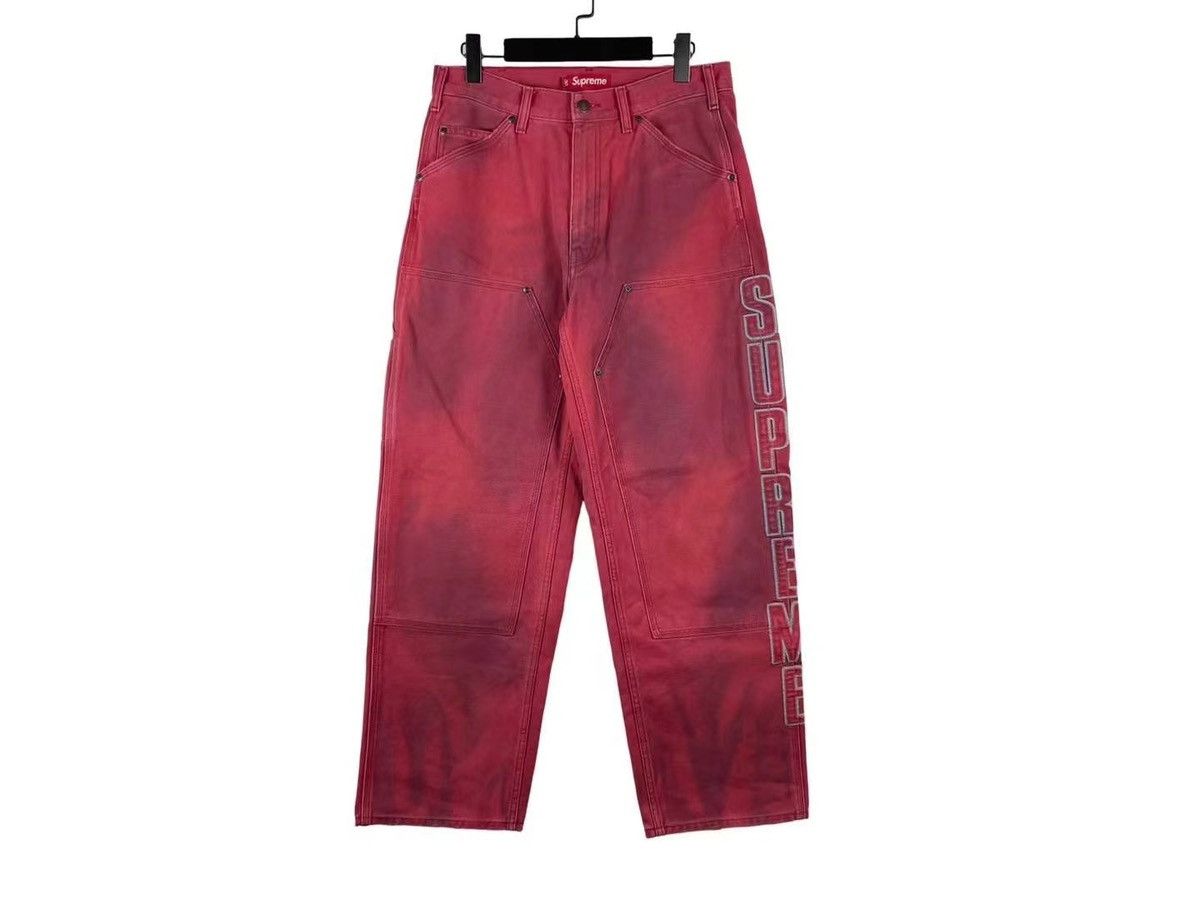 スケートボード Supreme Jacquard Logos Double Knee Denim Supreme Jacquard Logos Double Knee Denim Painter Jean Woodland