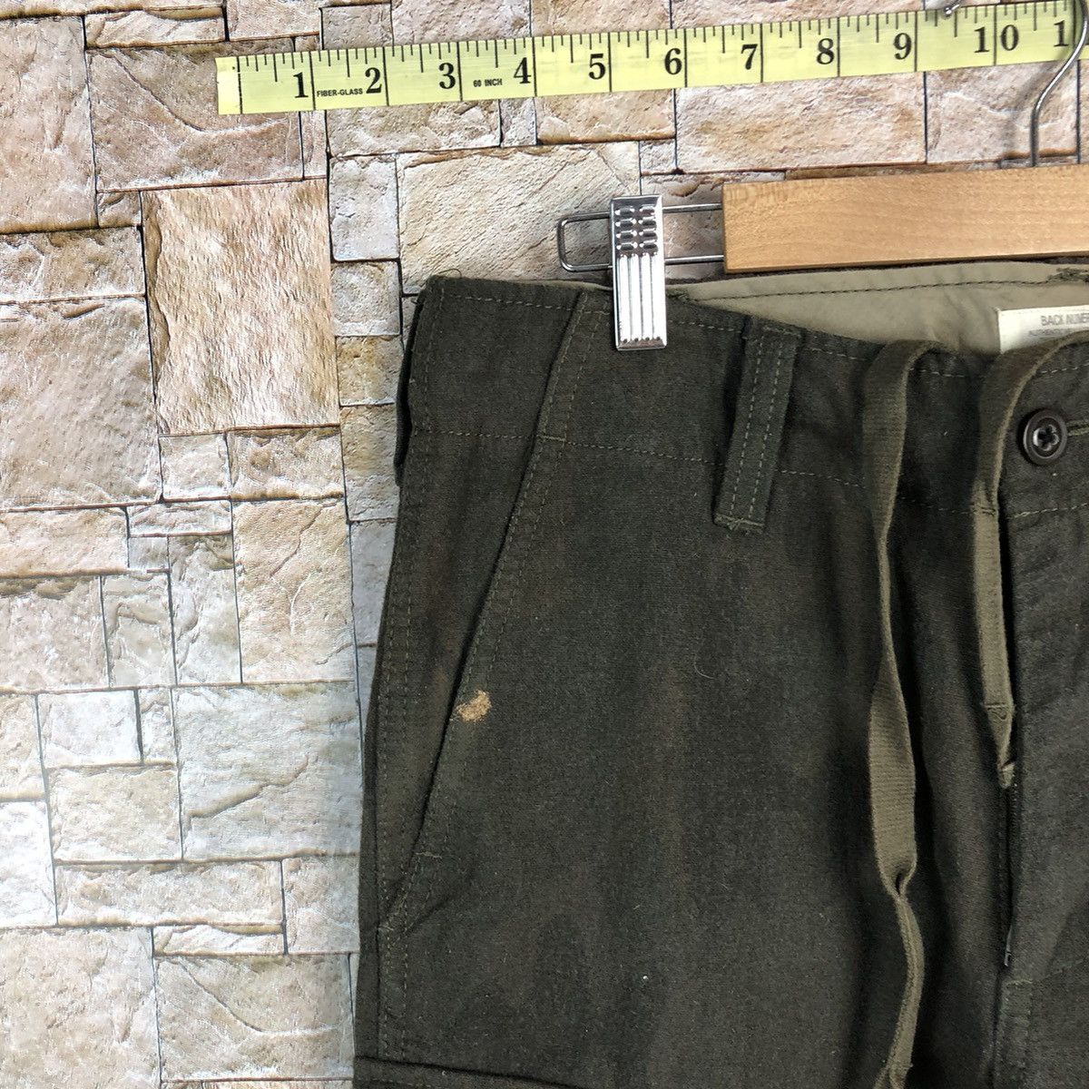 Japanese Brand Back Number Green Cargo Multipocket Pants #A594 Size US 30 / EU 46 - 7 Thumbnail