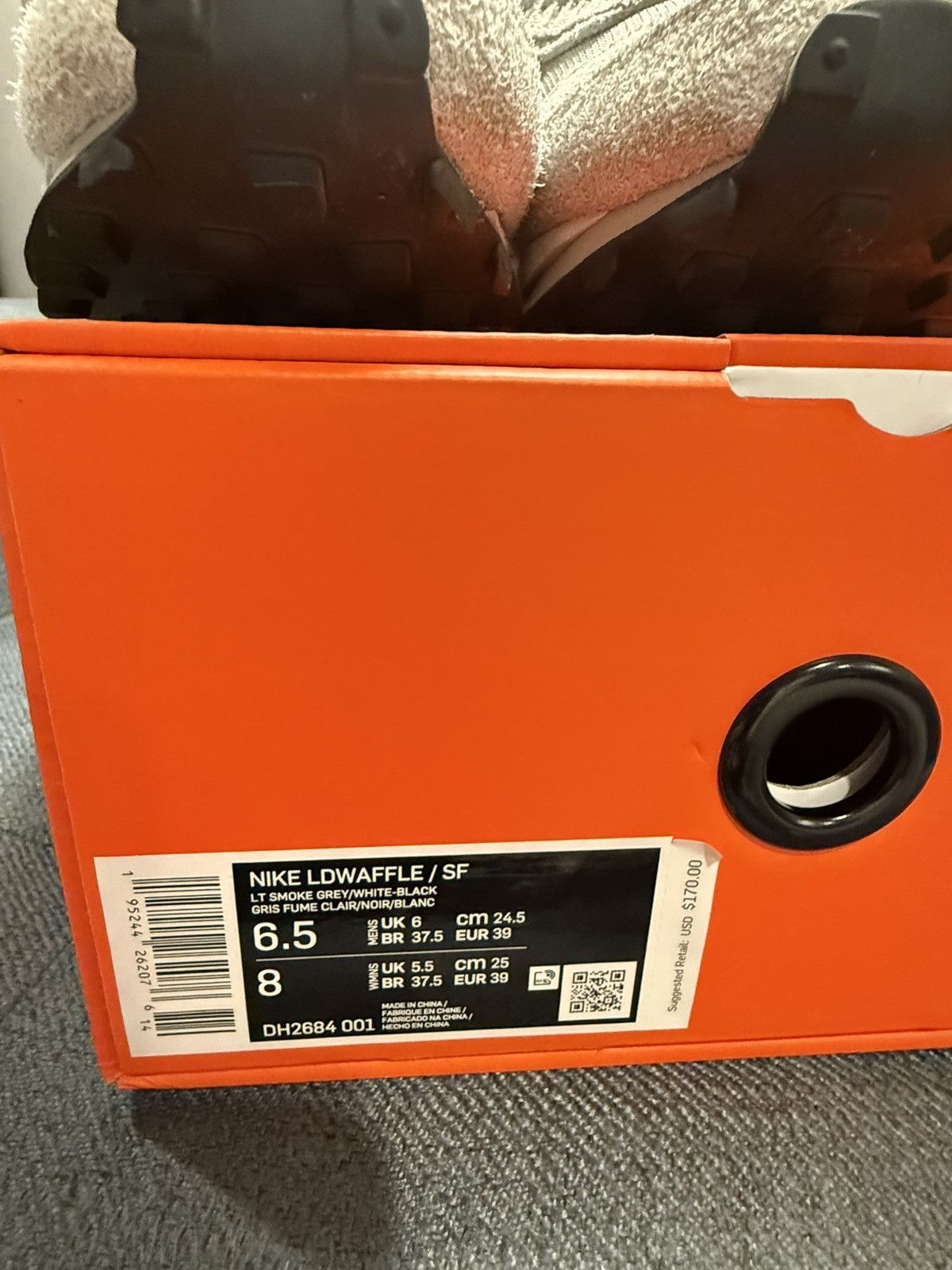 Fragment Design × Nike Nike x Sacai LD Waffle Grey White Sneakers Size US 8 / IT 38 - 11 Thumbnail