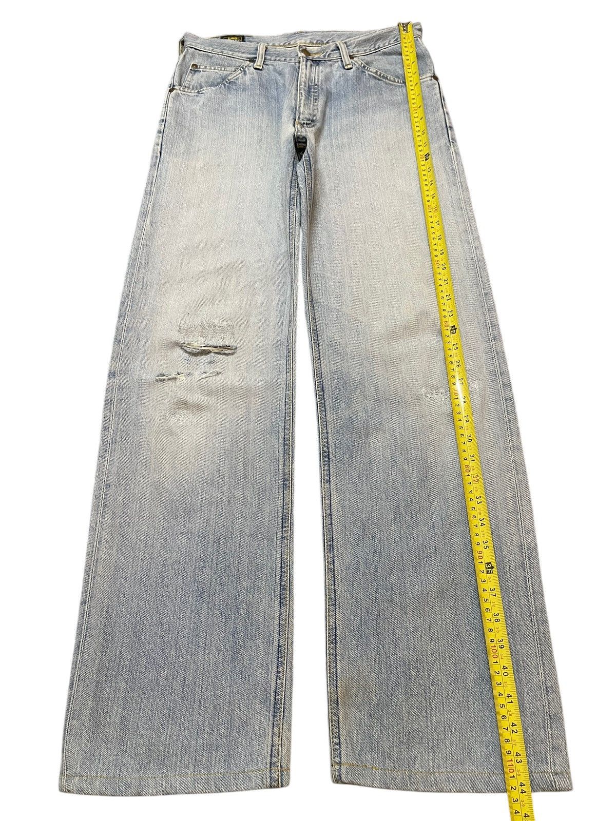 Lee Vintage 90s Lee Riders Faded Wash Distressed Wide Leg Baggy Size US 31 - 14 Thumbnail