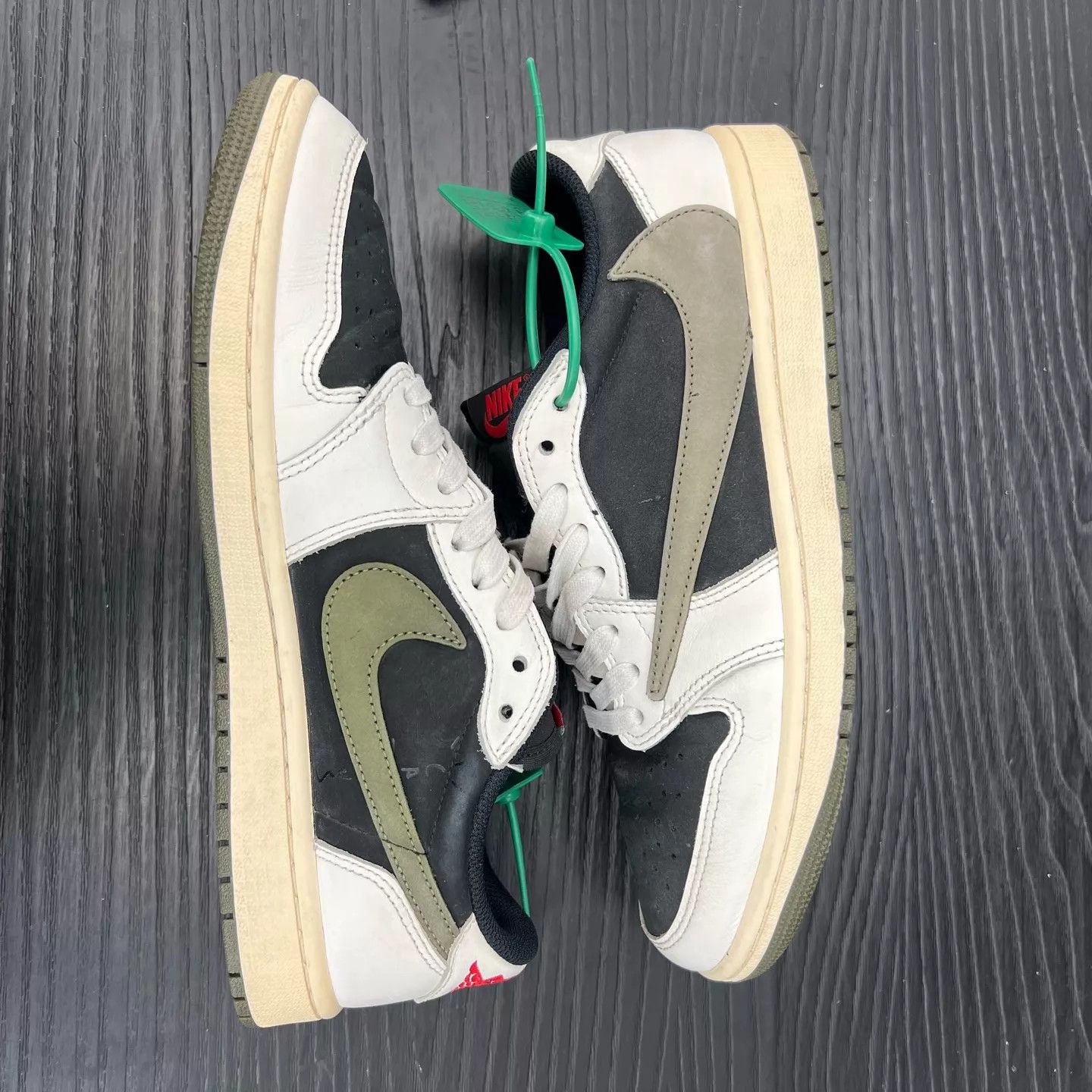 Nike Air Jordan 1 Low TS Olive Barb 5.0 41 Size US 9.5 / EU 42-43 - 5 Thumbnail