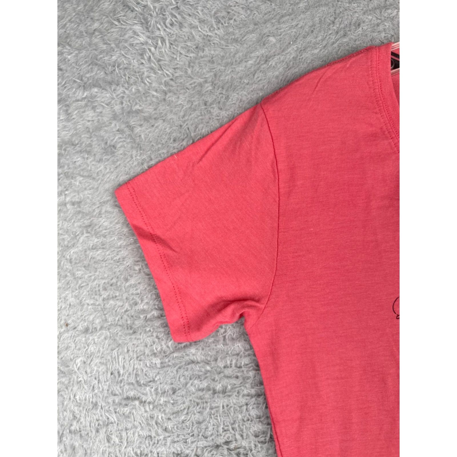 Pinko Kastfel Indycar Shirt Womens Small Pink Indy Racing Short Sleeeve V-Neck Polycotton Tag T-Shirt Casual Size S / US 4 / IT 40 - 3 Thumbnail