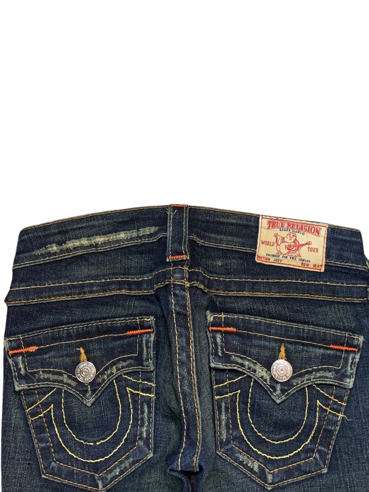 True Religion Vintage USA True Religion Mud Wash Distressed Flare Jeans Size 26" / US 2 / IT 38 - 8 Thumbnail