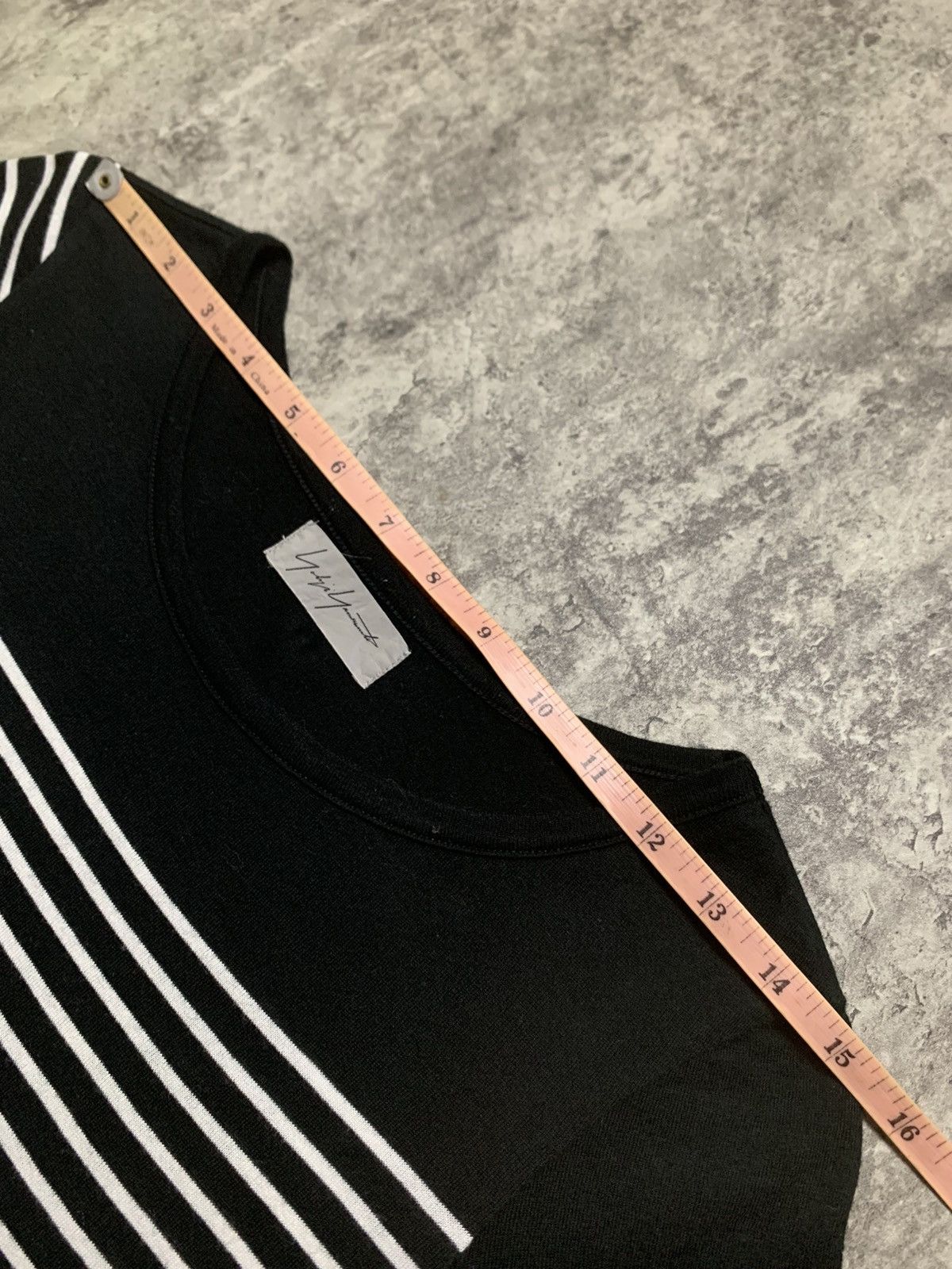 Yohji Yamamoto Yohji Yamamoto Signature Stripe Switching Tee Shirt Size M / US 6-8 / IT 42-44 - 9 Thumbnail