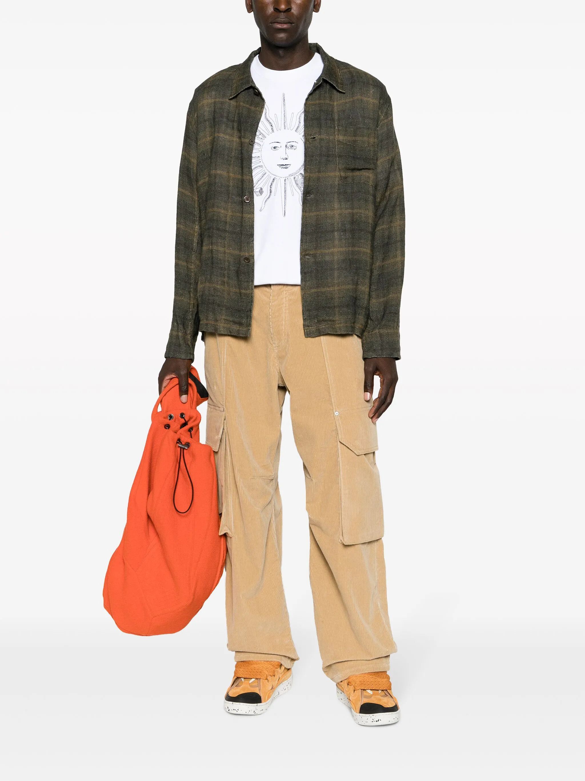 Palm Angels o1y0325 Cargo Pant in Beige Size US 30 / EU 46 - 5 Thumbnail
