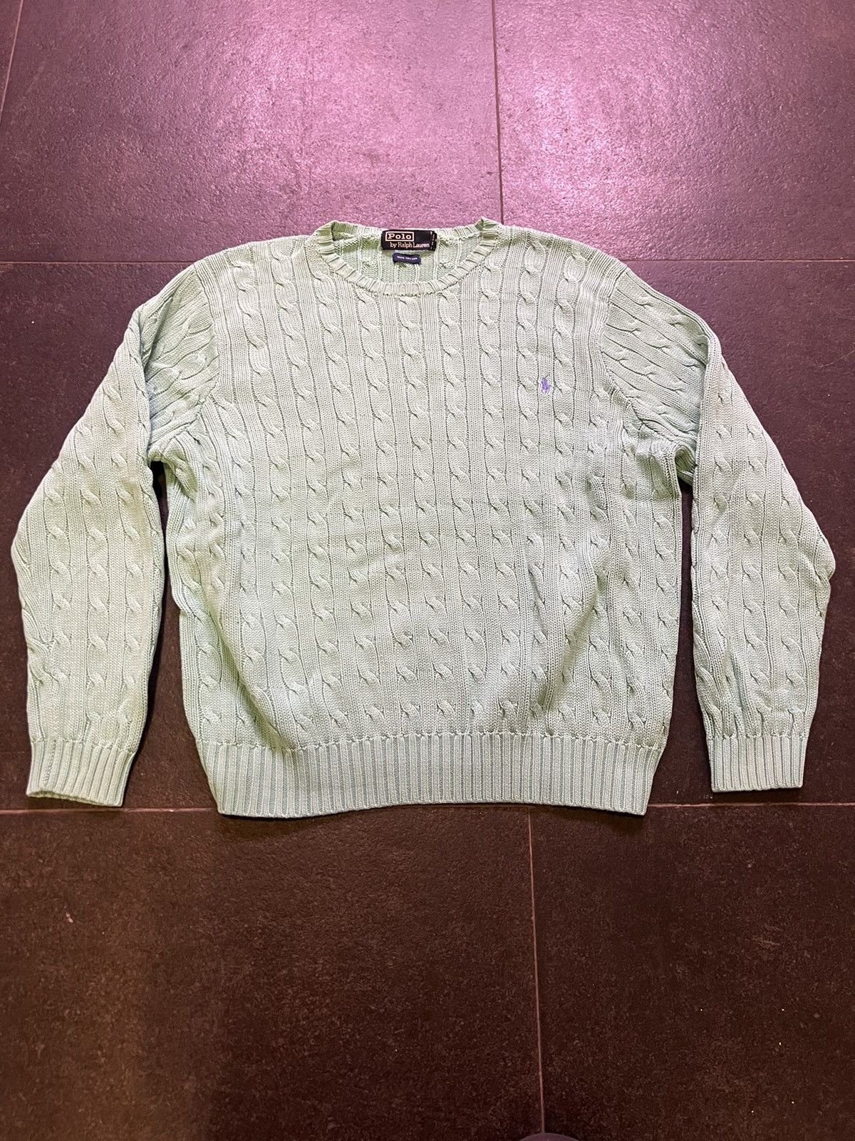 Cable-knit crewneck