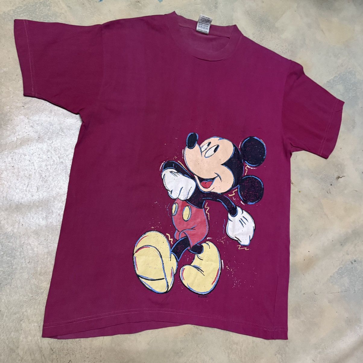 Disney Vintage Mickey Mouse Big Logo Sun Faded T Shirt Size US S / EU 44-46 / 1 - 5 Thumbnail