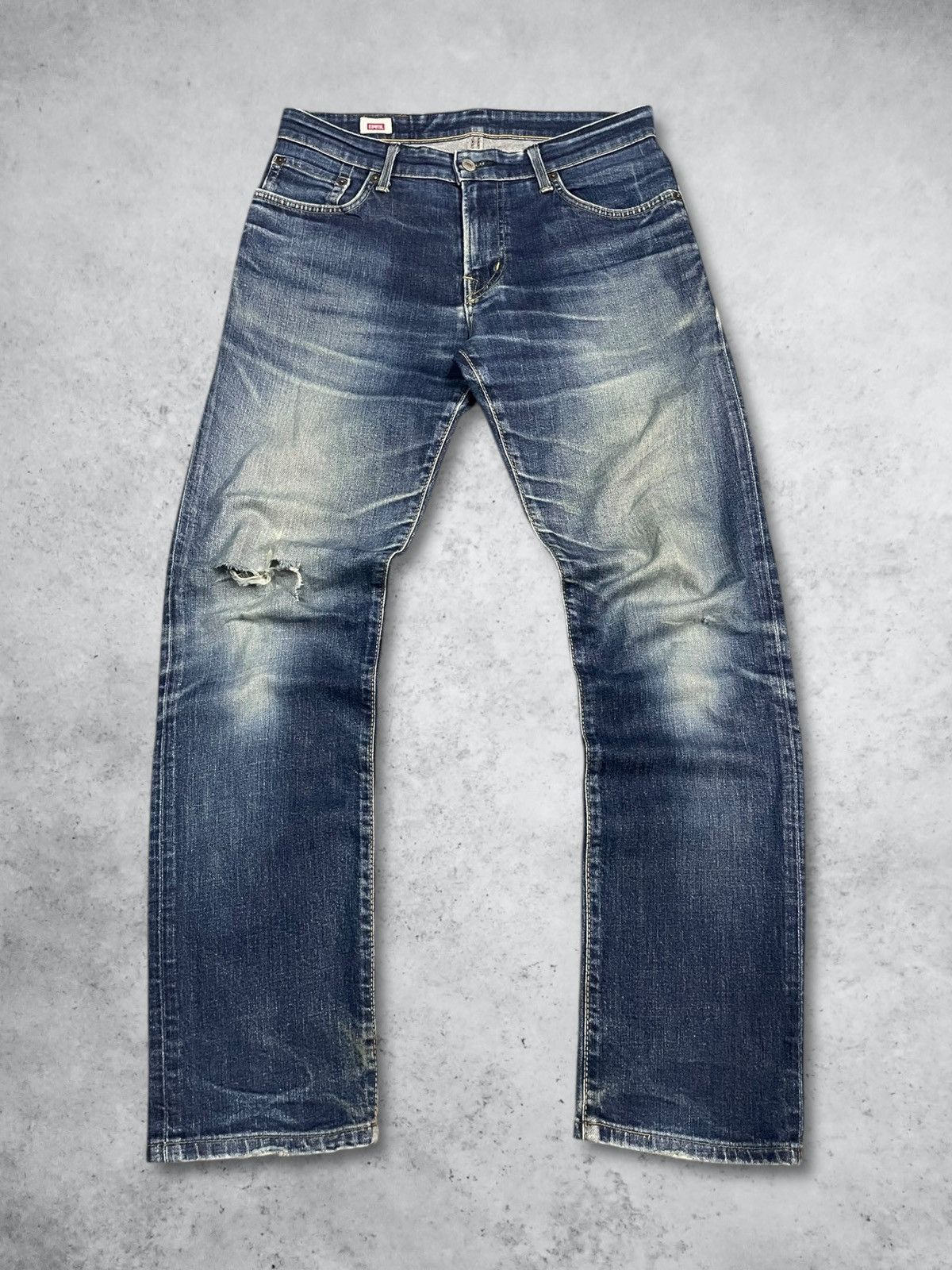 Edwin Vintage Edwin Made in Japan Blue Wash Loose Straight Jeans Size US 30 / EU 46 - 5 Thumbnail