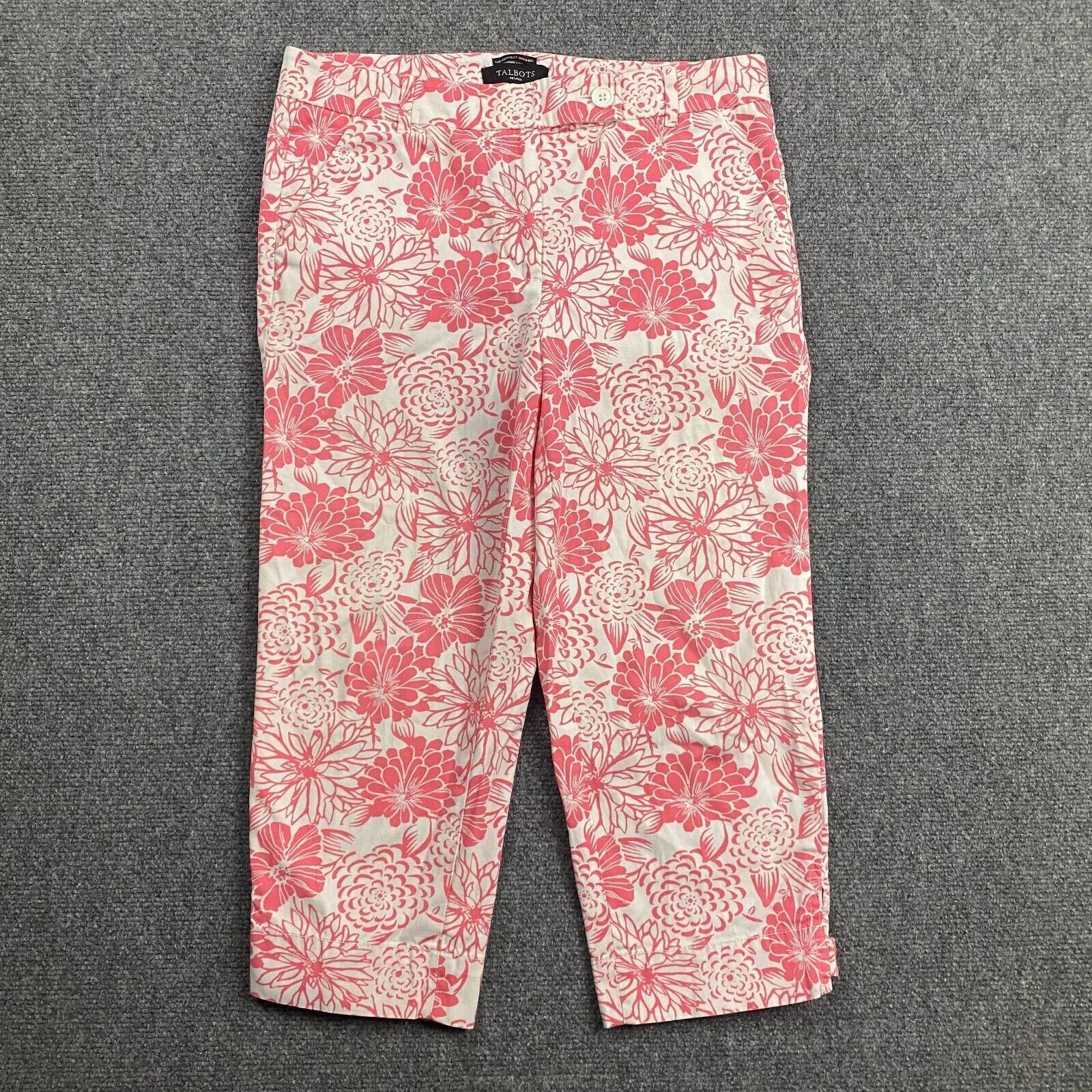 Talbots Talbots Pants Women's 6P Perfect Skimmer Hawaiian Capri Size 28" / US 6 / IT 42 - 1 Thumbnail
