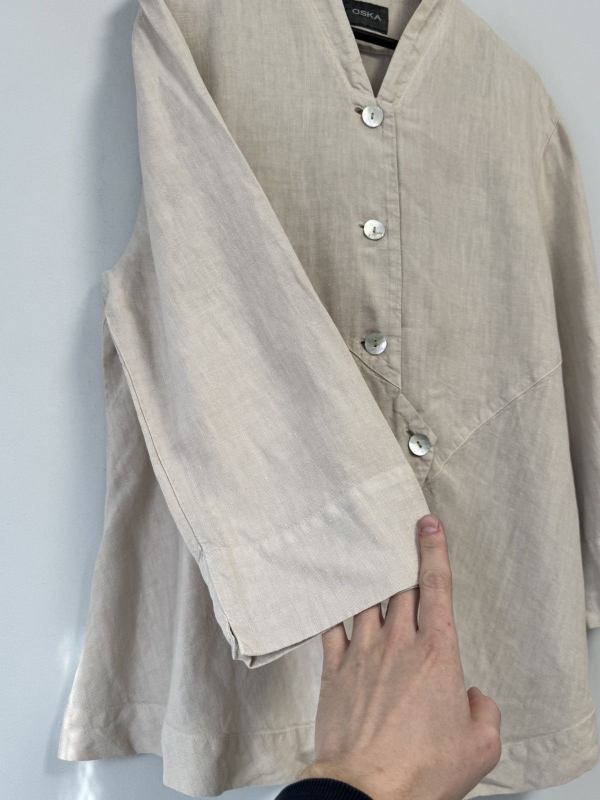 OSKA Oska Vintage Linen Beige Jacket, Size 2 Women’s Size XS / US 0-2 / IT 36-38 - 12 Thumbnail