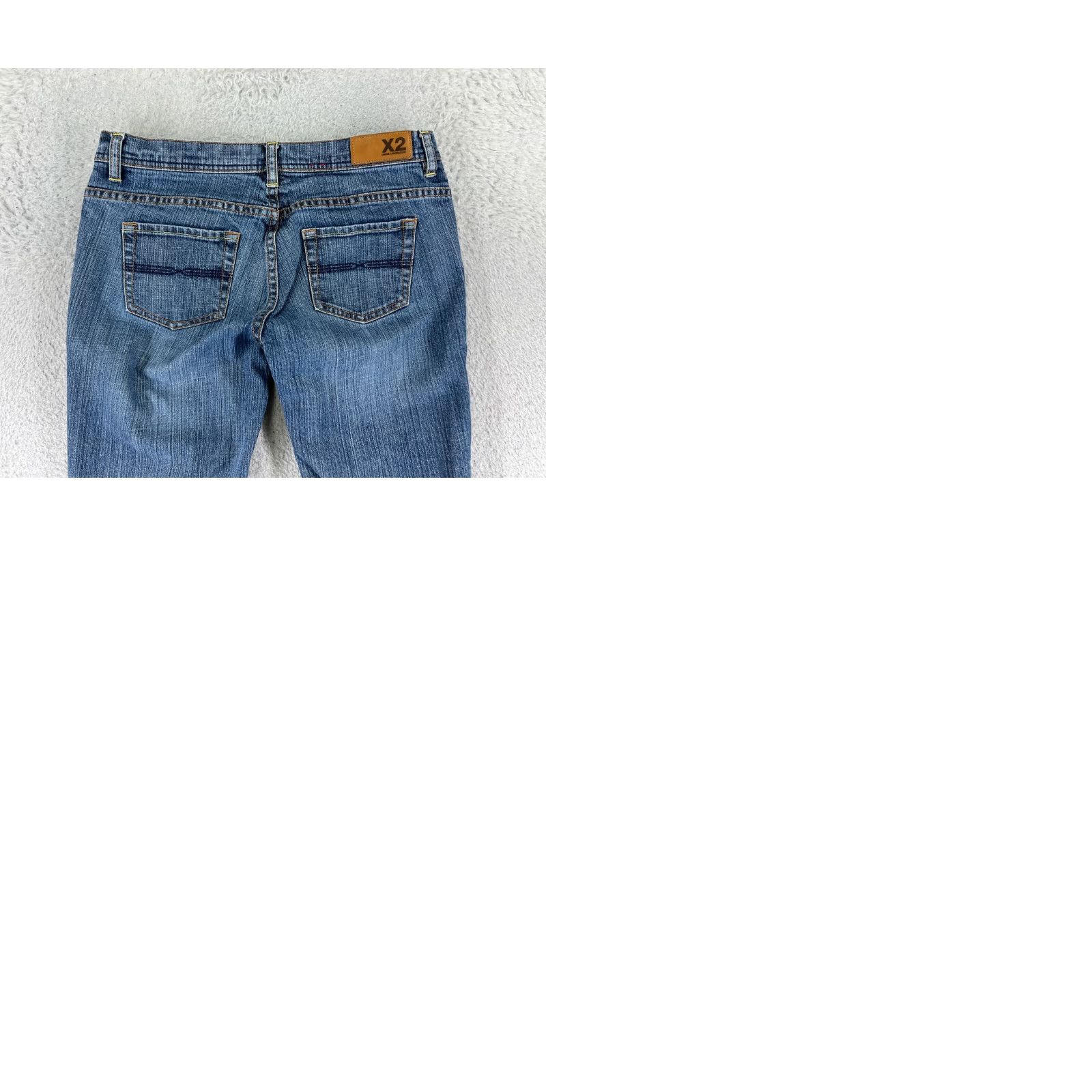 Express Express Jeans Bootcut Denim 30x29 Womens 8 Blue Cotton Elastane Low Rise 5-Pocket Design Inseam 29 Regular Size 30" / US 8 / IT 44 - 10 Thumbnail