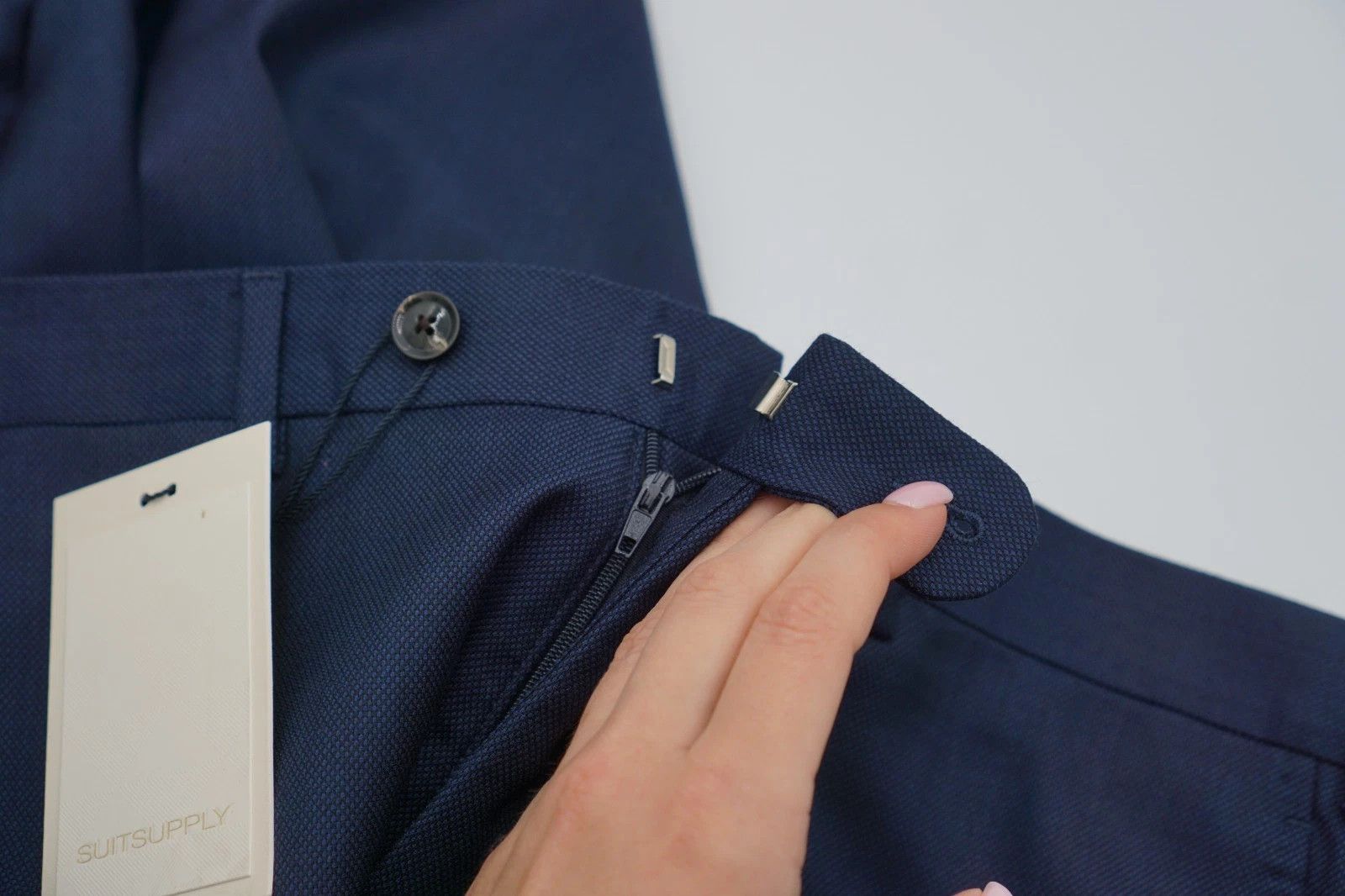 Suitsupply Men Suitsupply Pants Navy Blue Pure Wool S130 24 UK/US38S Size 38S - 3 Thumbnail