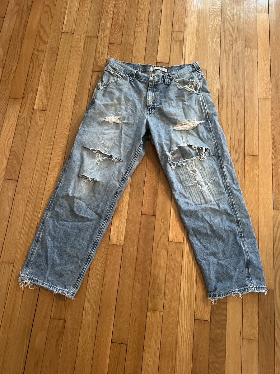 Lee × Vintage vintage lee baggy distressed carpenter pants y2k balenciaga Size US 34 / EU 50 - 1 Thumbnail