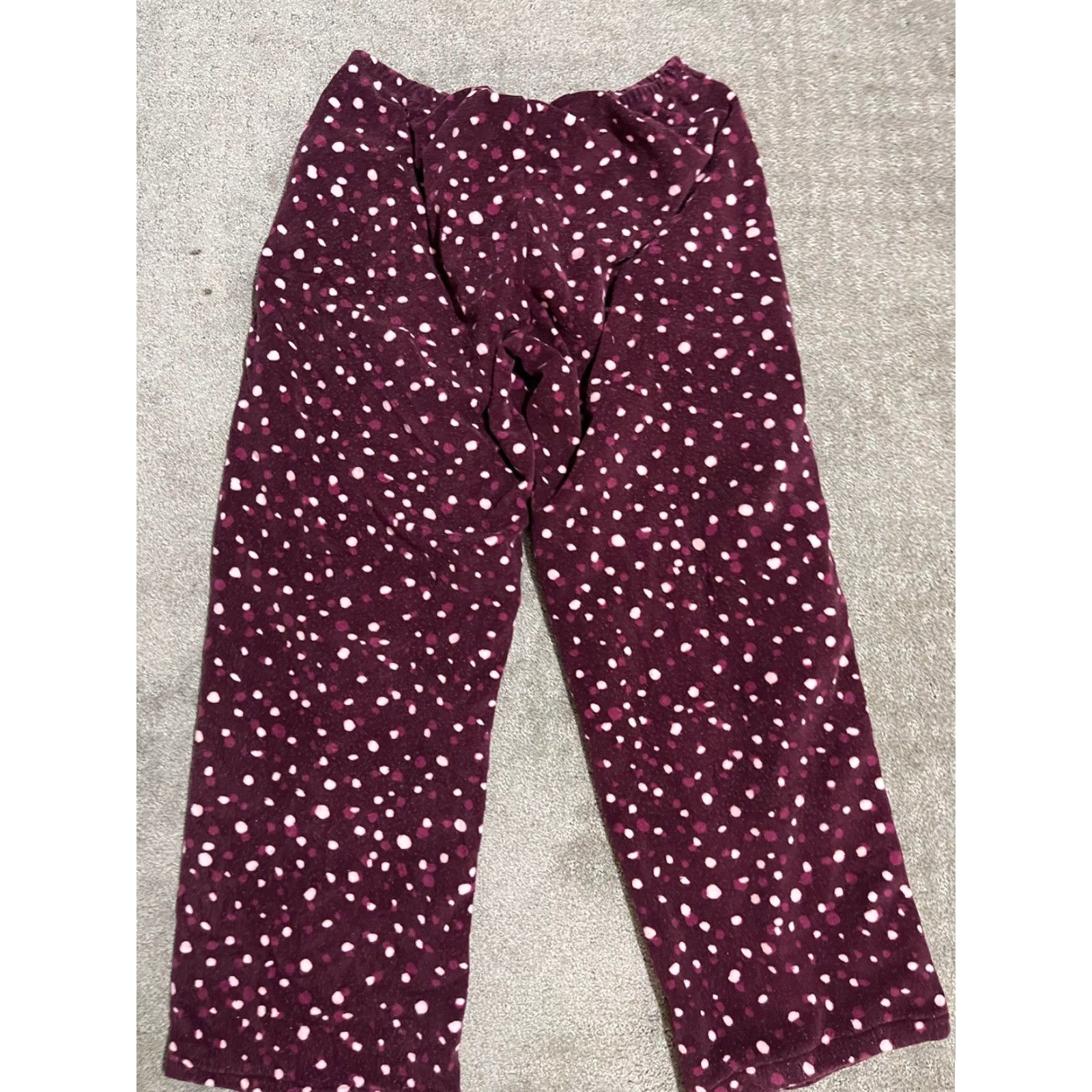 Vintage Vera Wang Simply Vera Women's Pant See Pics Elastic Waist Pull On M Burgundy Polyester Formal Tapered 28in Inseam All Seasons Two Side Pockets Size 32" / US 10 / IT 46 - 3 Thumbnail