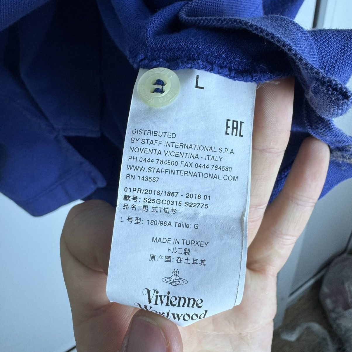 Vivienne Westwood Vintage Vivienne Westwood Polo Long Sleeve Logo Basic Size US L / EU 52-54 / 3 - 8 Thumbnail