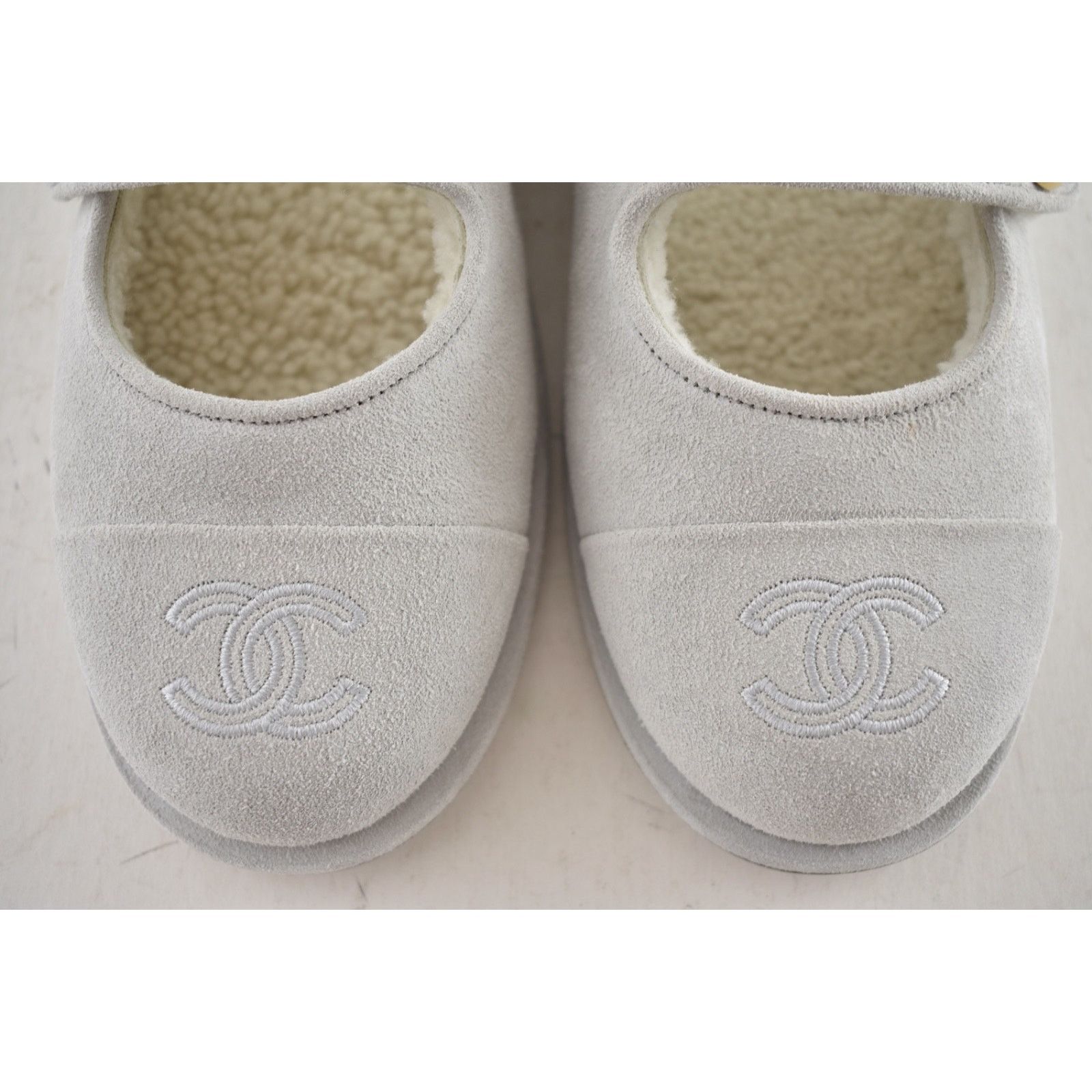 Chanel Chanel Shearling Mary Jane Moccasin Ballet Loafer Flat 38 Size US 8 / IT 38 - 10 Thumbnail
