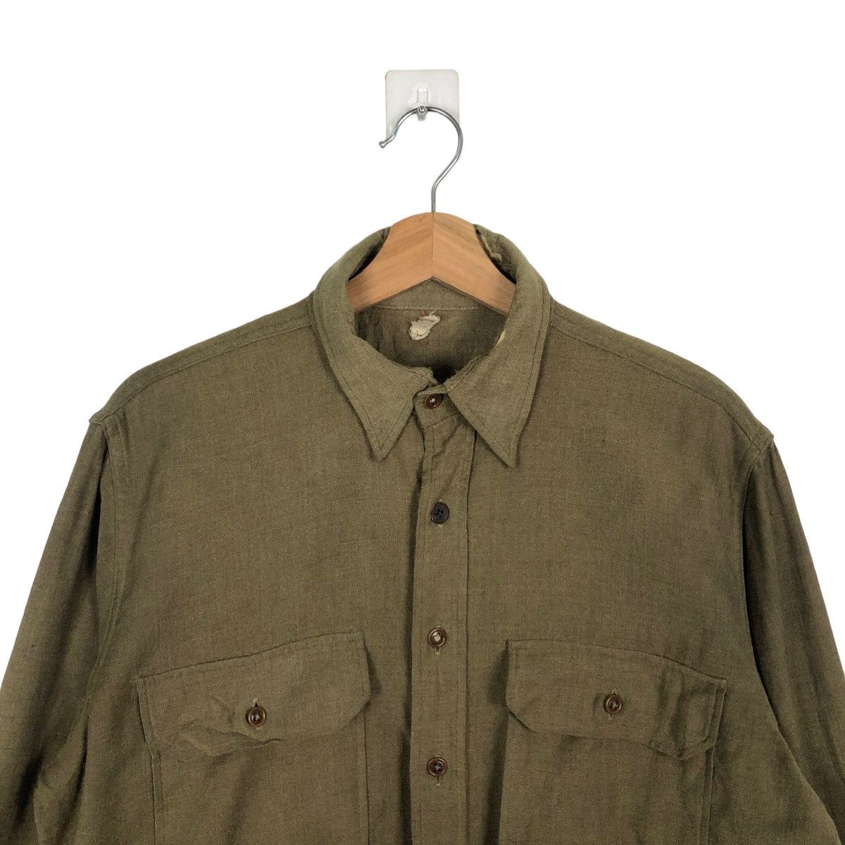 Vintage 🔥TRUE VINTAGE 40’s WORLD WAR WOOL ARMY JACKET Size M / US 6-8 / IT 42-44 - 2 Thumbnail