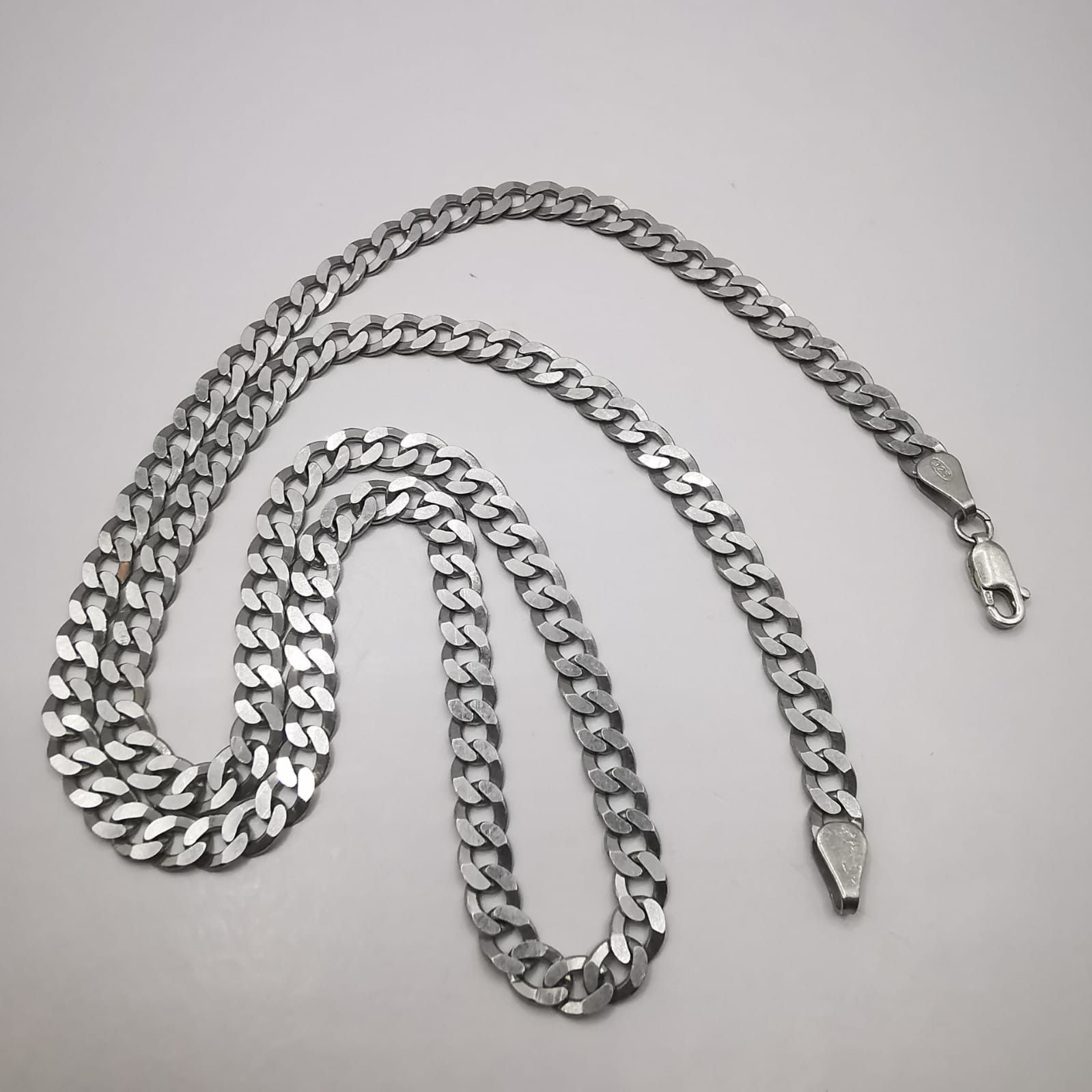 Sterling Silver Vintage Jewelry Chain, 925 Sterling Silver, Signed , 18,24g Size ONE SIZE - 1 Thumbnail