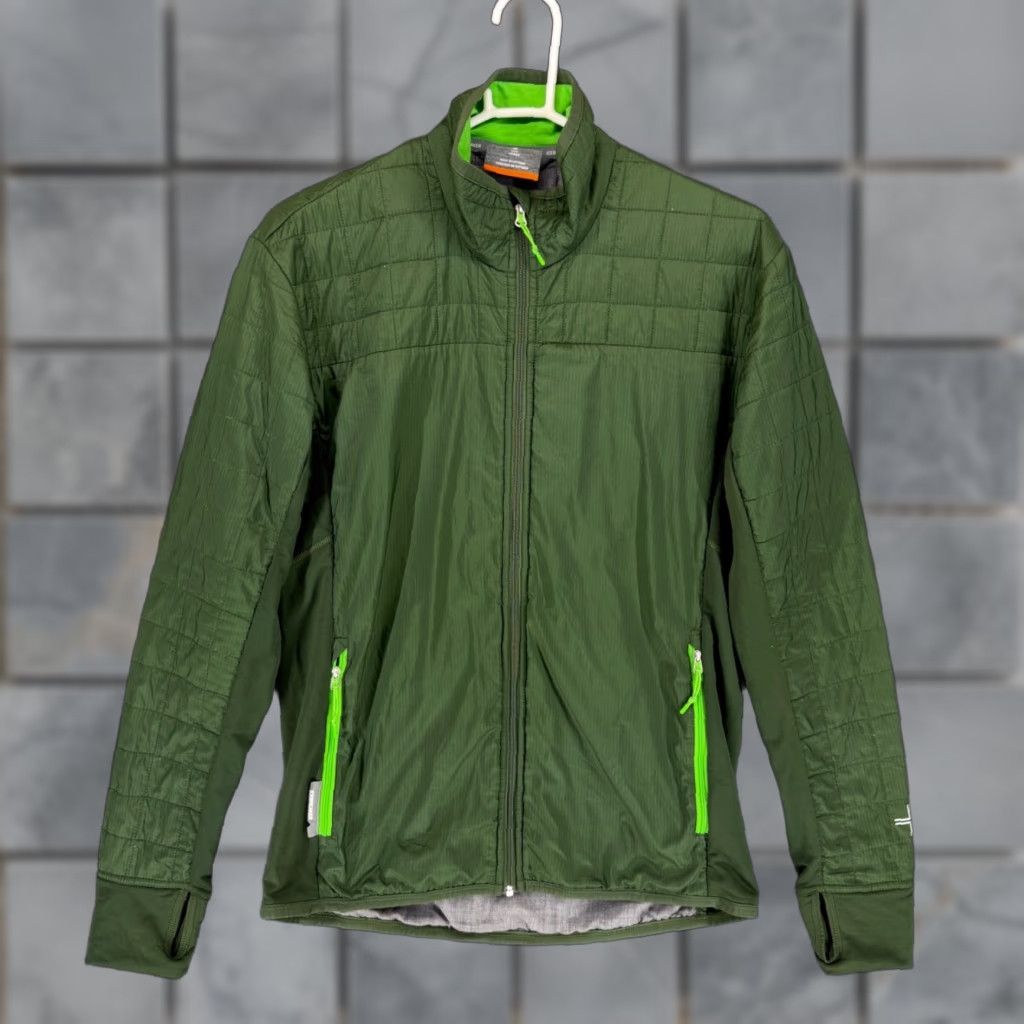Icebreaker Icebreaker MerinoLOFT Jacket Mens Small Green Full Zip Puffer Active Thumbholes Size US S / EU 44-46 / 1 - 1 Thumbnail