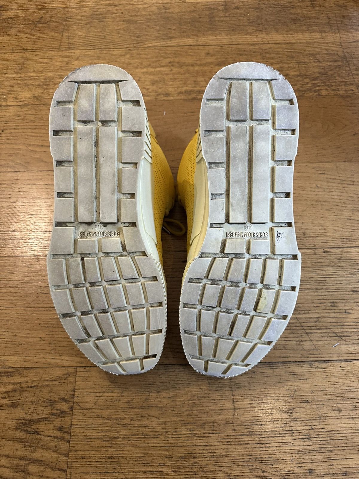 Boris Bidjan Saberi Boris Bidjan Saberi - BAMBA Yellow Sneakers Size US 13 / EU 46 - 6 Thumbnail