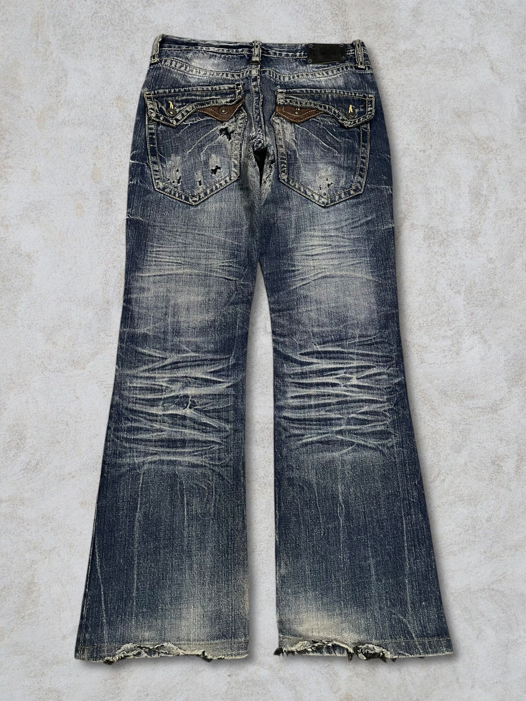 semanticdesign Semanticdesign Crazy Zip Bondage Style Bootcut Ripped Jeans Size US 32 / EU 48 - 4 Thumbnail