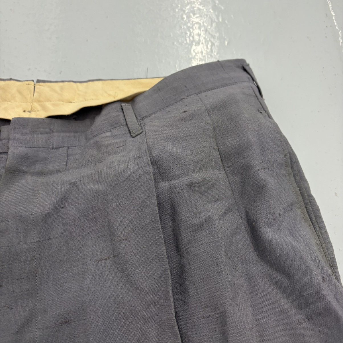 Other Vintage 50s Nowell's Blue Fleck Rayon Wool Suit Size 44L - 6 Thumbnail