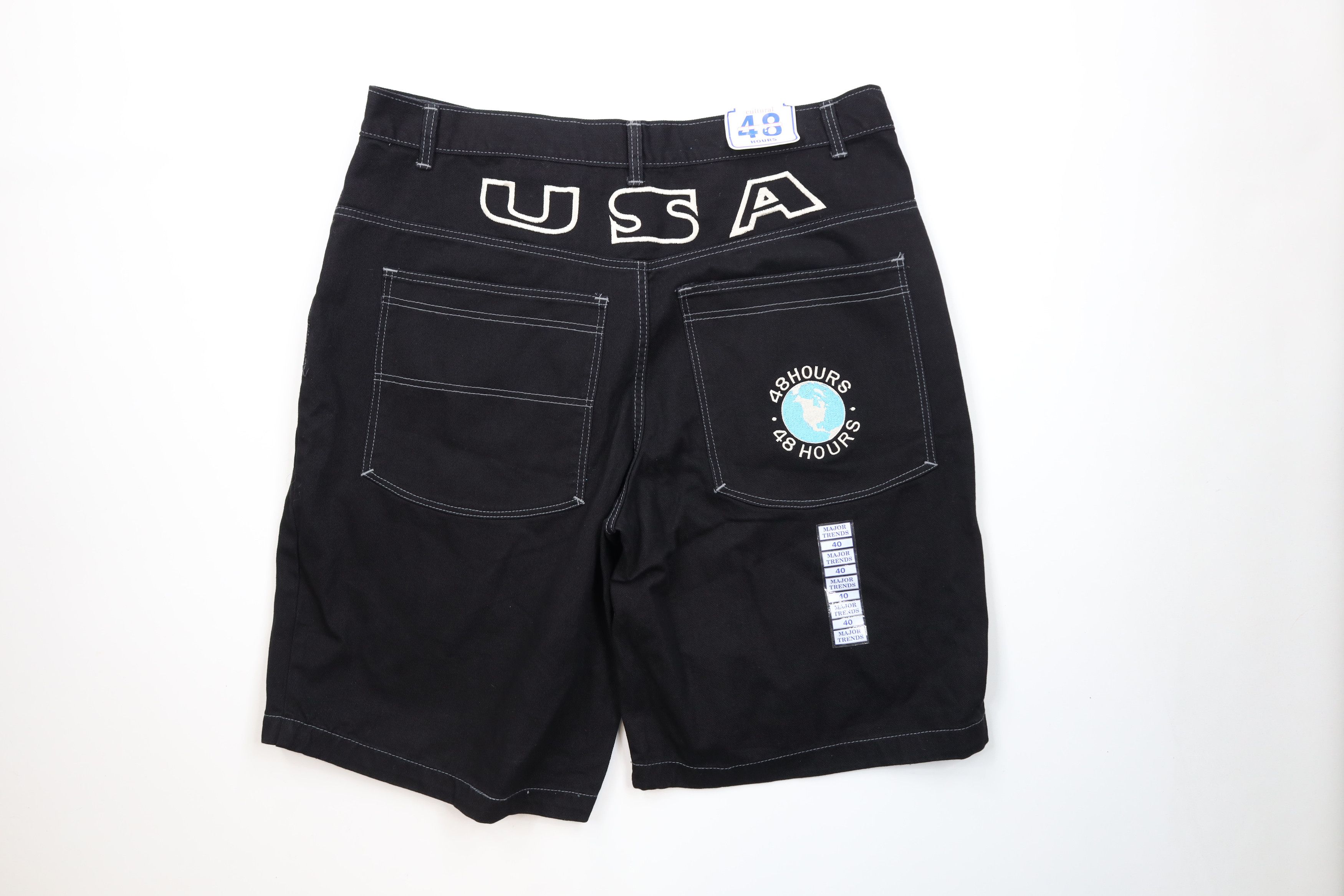 Vintage Deadstock Vintage 90s Streetwear Baggy Fit Denim Shorts Size US 40 / EU 56 - 10 Thumbnail