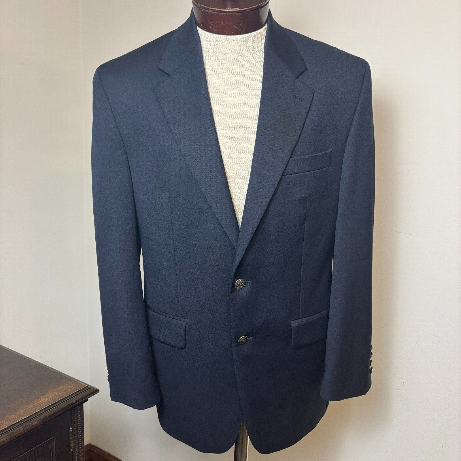 Michael Kors Michael Kors Men's 38R Sport Coat Blazer Navy Wool Suit Jack Size 38R - 12 Thumbnail