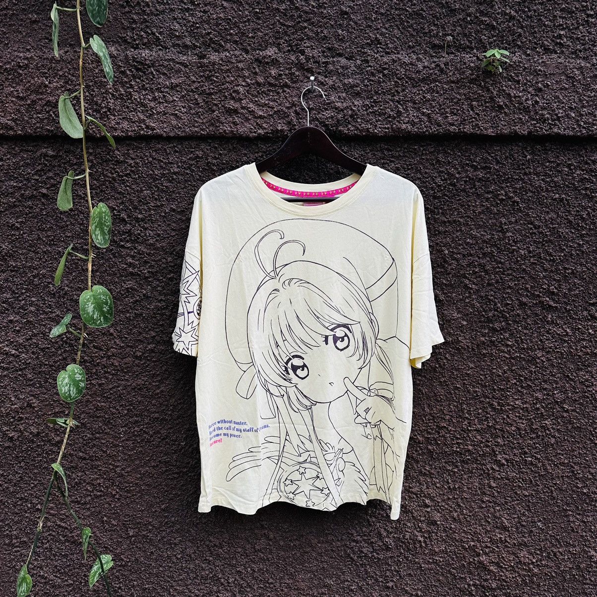 Anime × Vintage Rare Cardcaptor Sakura Yellow Big Print Tshirt Size US XL / EU 56 / 4 - 1 Thumbnail