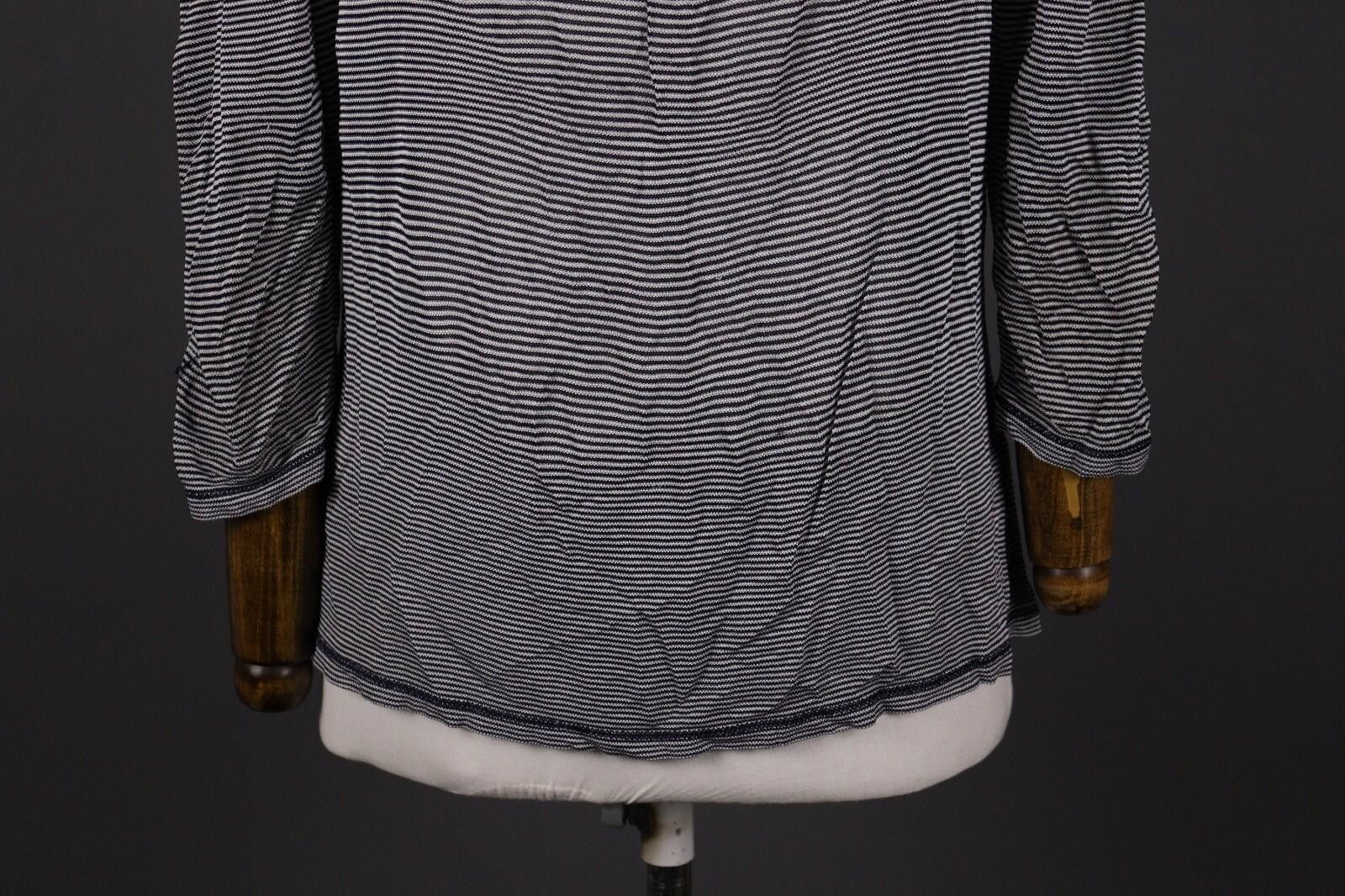 Armani Collezioni ARMANI COLLEZIONI Gray Stripe Top Shirt Blouse Size 48 Size M / US 6-8 / IT 42-44 - 8 Thumbnail