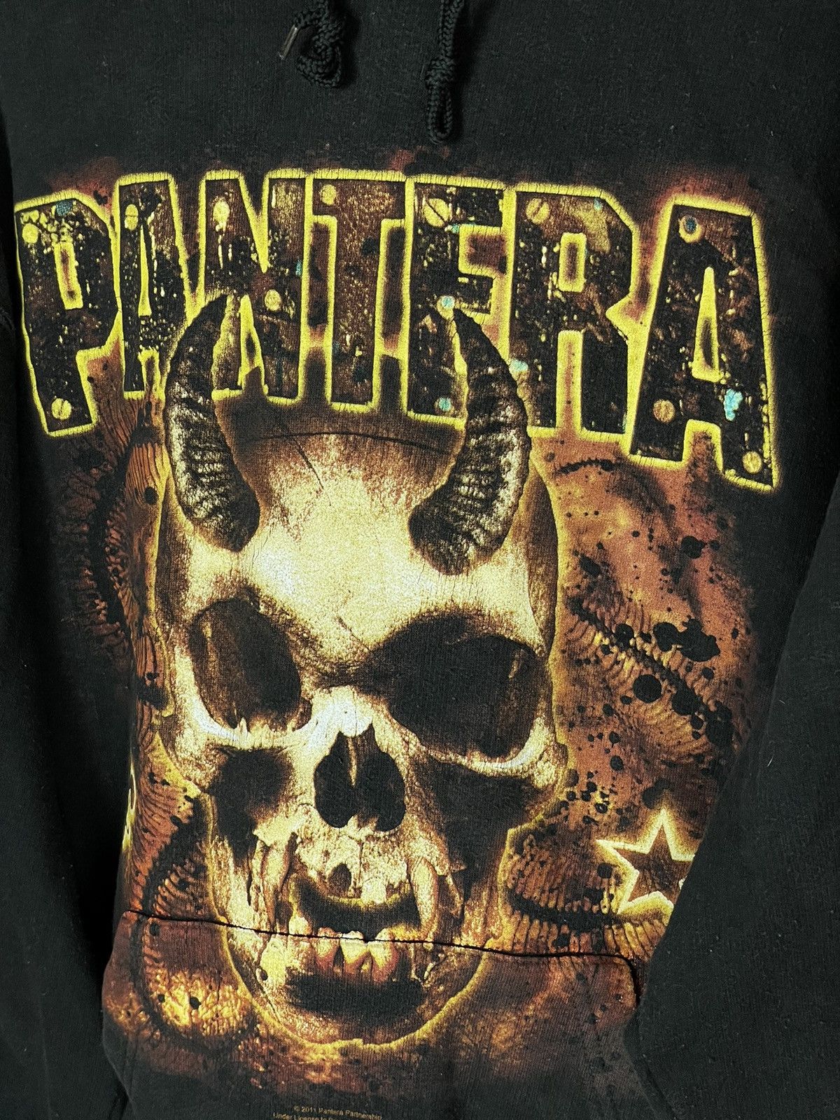 Band Tees × Vintage Vintage Pantera Unscarred Graphic Logo Print Black Hoodie Size US L / EU 52-54 / 3 - 8 Thumbnail