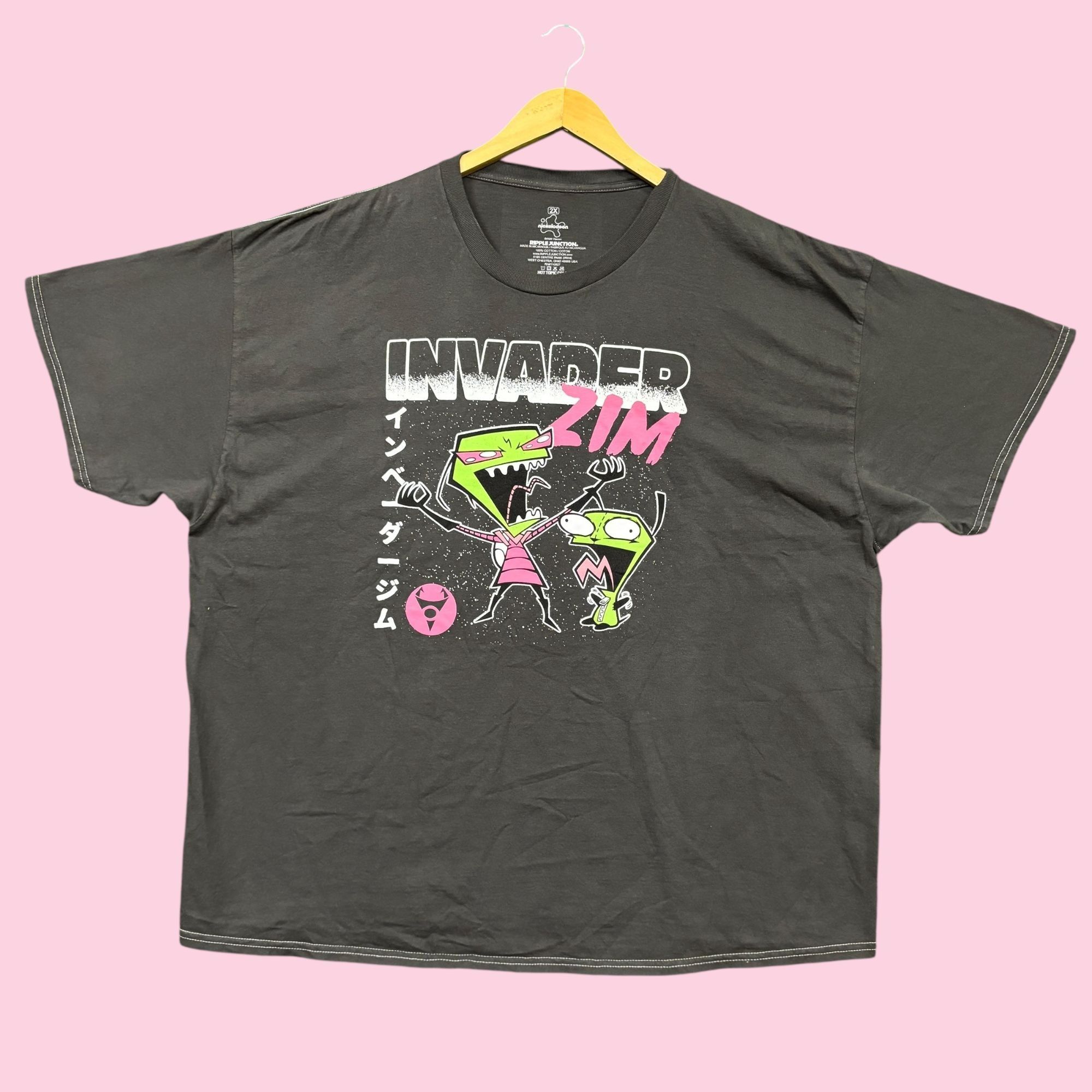 Nickelodeon Nickelodeon Invader Zim & Gir Cartoon Oversized Tee 2X Size US XXL / EU 58 / 5 - 1 Thumbnail