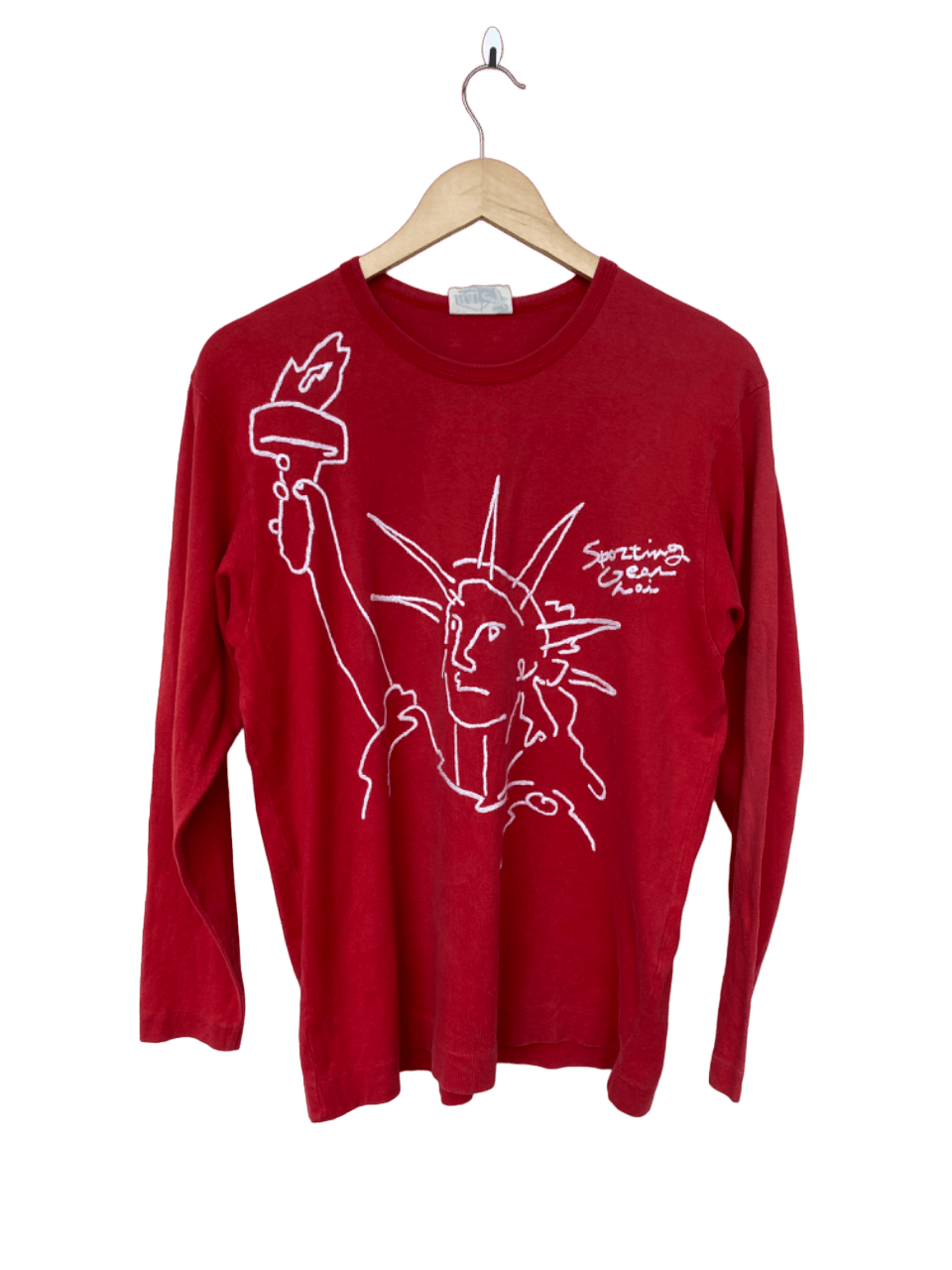 image of Vintage Hai Sporting Gear Libertine Statue in Faded Red, Men's (Size Medium)