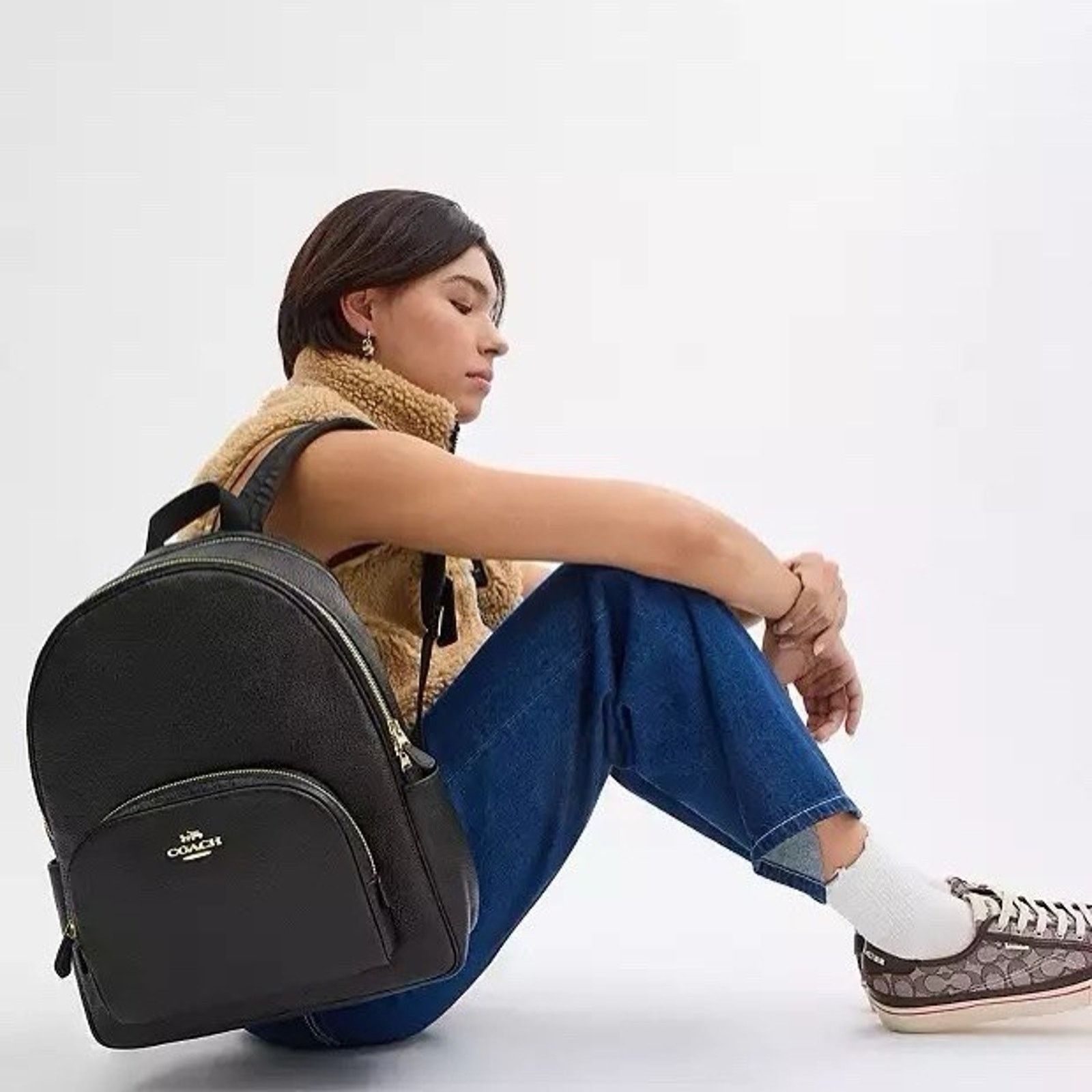 backpack or briefcase for business travel Leather Laptop zip-traveler-backpack-giant-studs Whether you need it Grey adidas Backpack - Color:MATCHA
