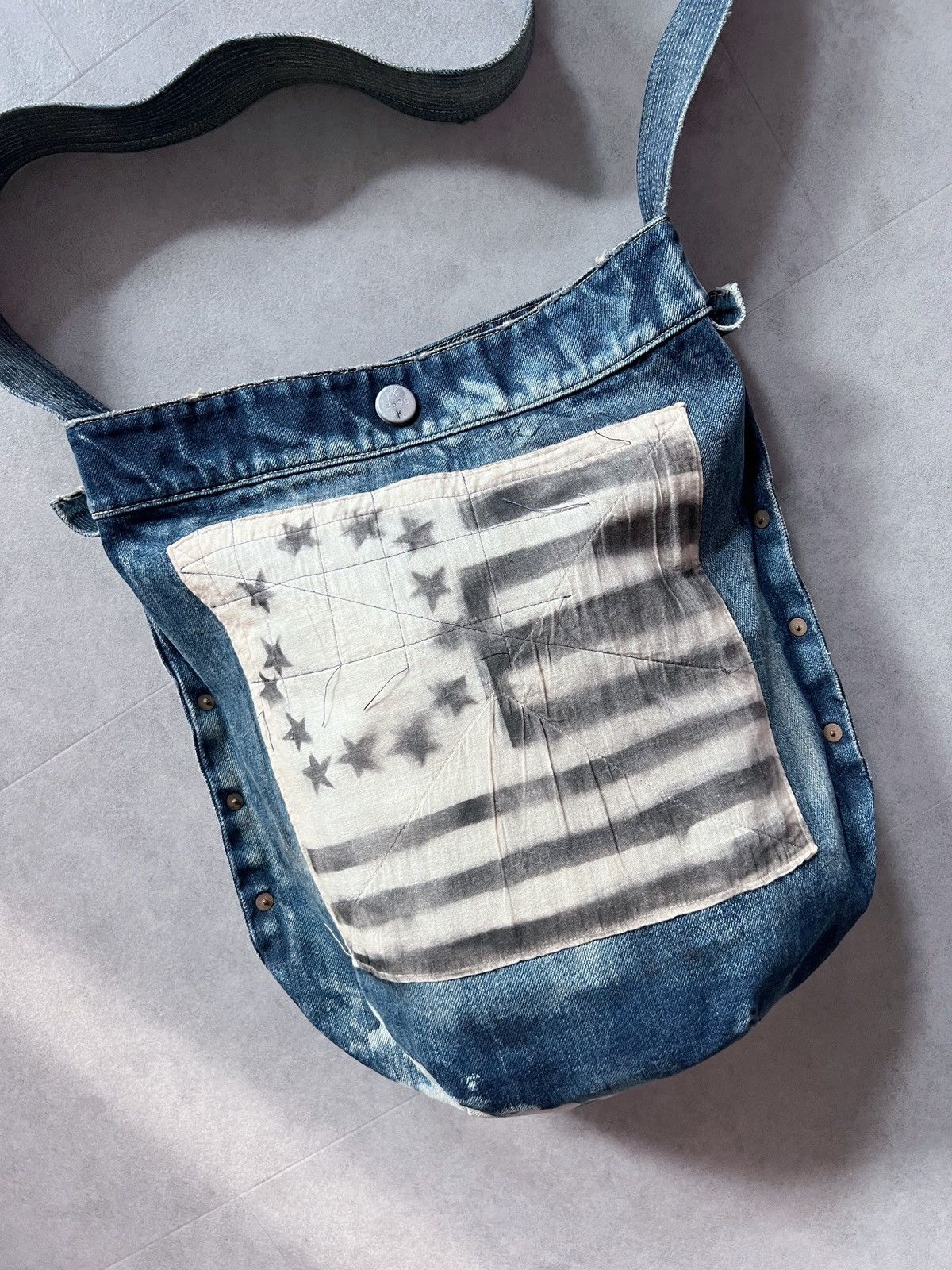 Kapital × Kapital Kountry Kapital Denim Americana Military Shoulder Bag Size ONE SIZE - 2 Thumbnail