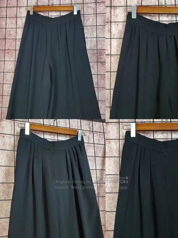 Givenchy Givenchy Black Summer Acetate Wide Leg Pants . Size 23" - 3 Thumbnail
