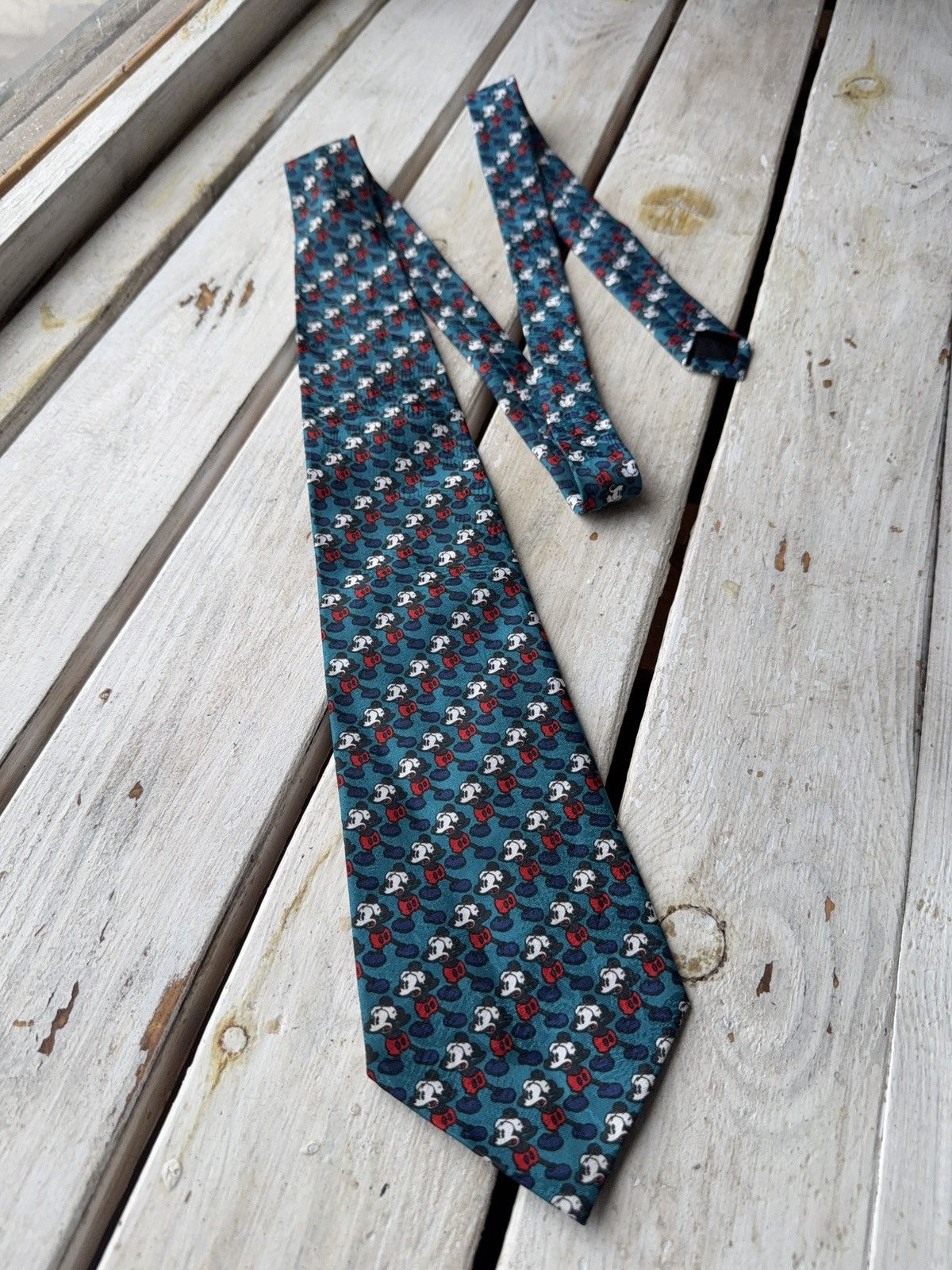 Disney × Vintage VINTAGE 80s 90s Mickey Mouse Logo Made in Korea DISNEY TIE Size ONE SIZE - 1 Thumbnail