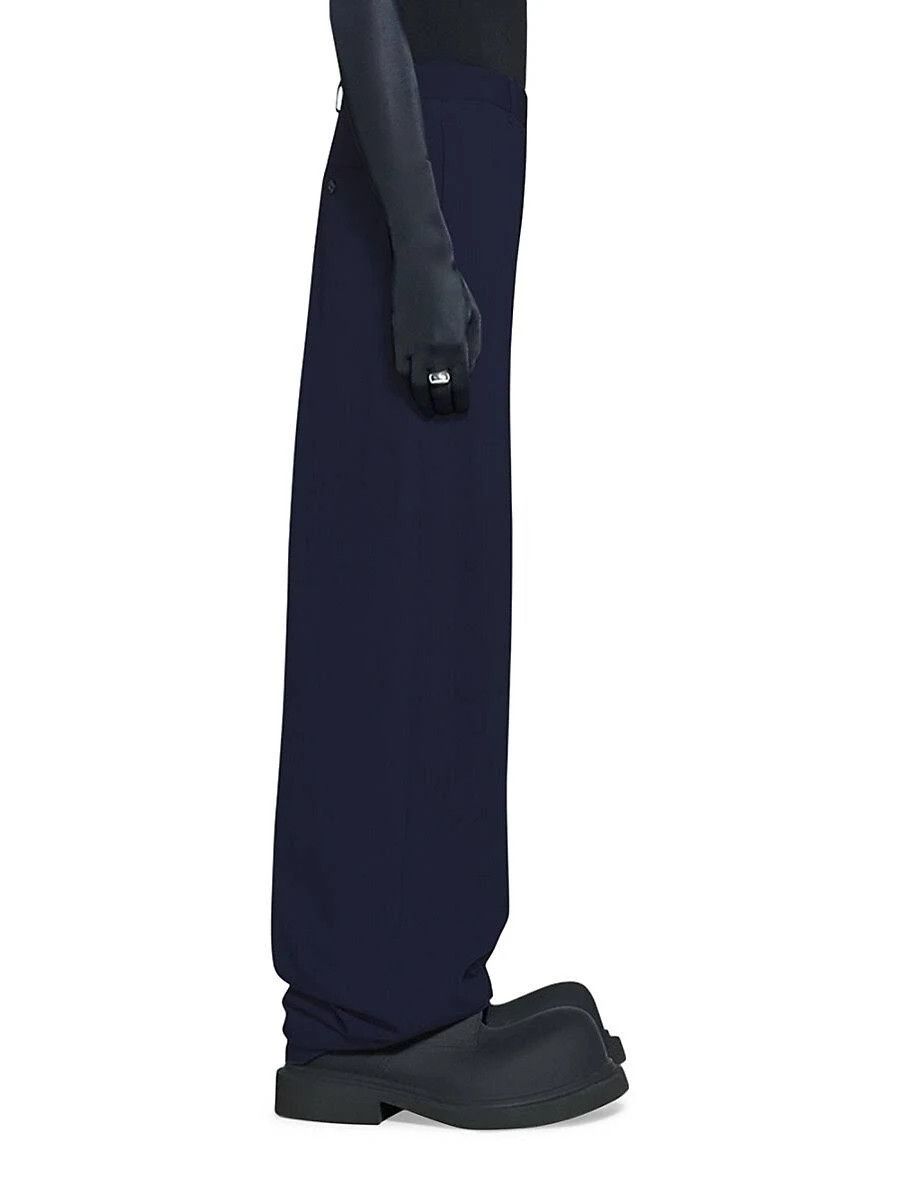 Balenciaga o1in1g0724 Large Fit Tailored Pants in Dark Navy Size US 32 / EU 48 - 3 Thumbnail