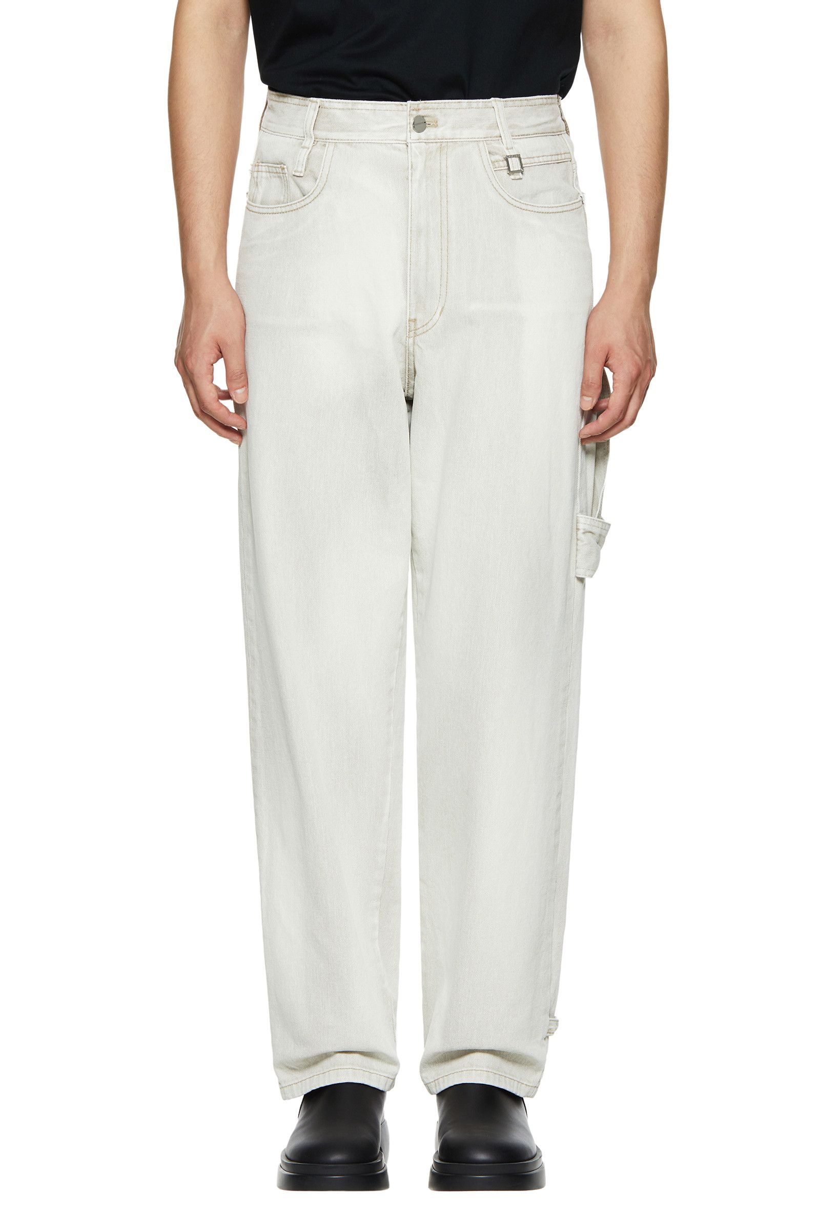 image of Aw23 Wooyoungmi Carpenter Jeans 48 in Ivory, Men's (Size 32)