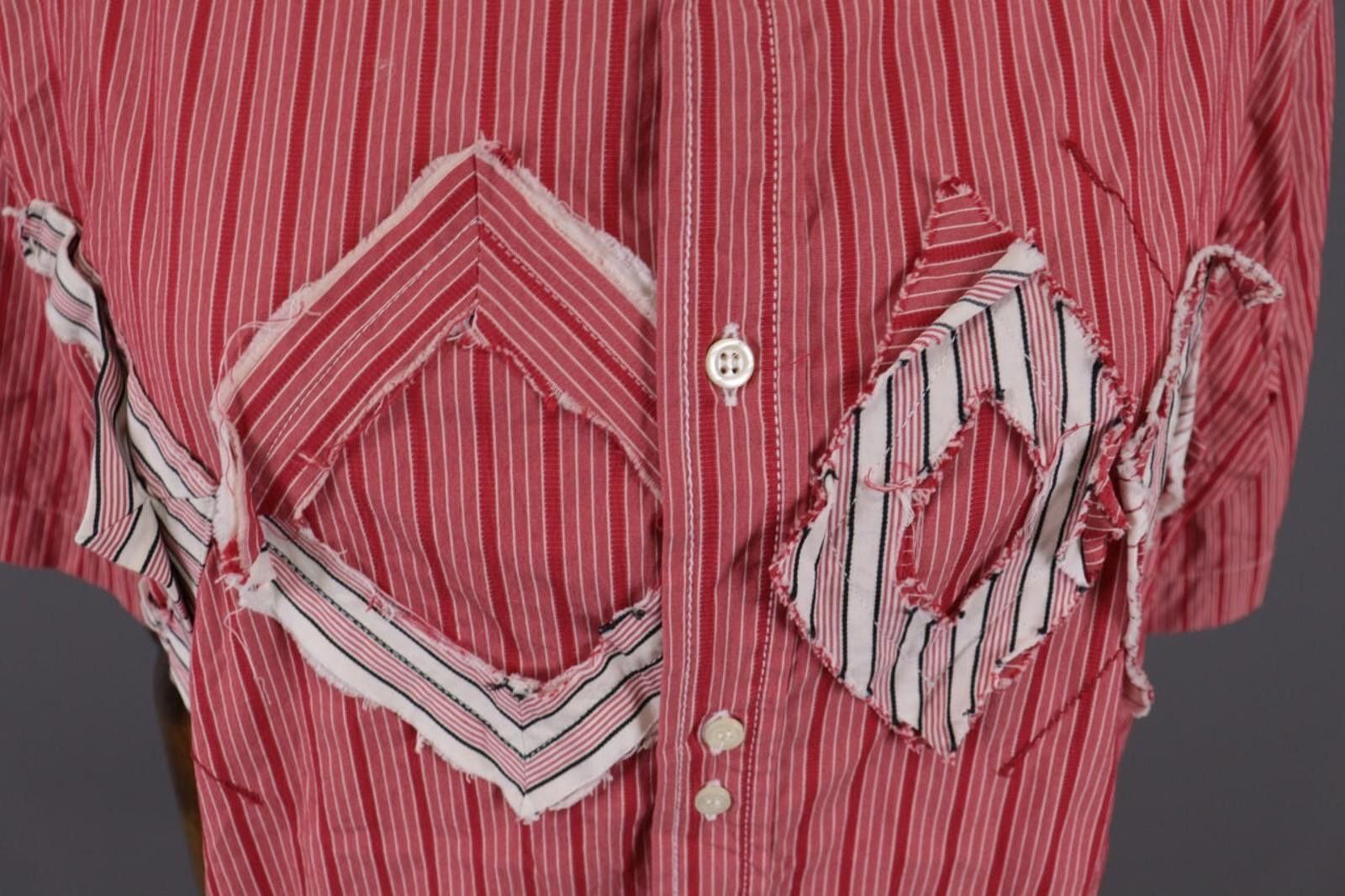 Designer Le Jean Marithe Francois Girbaud Patched Shirt Size USA 36 Size M / US 6-8 / IT 42-44 - 4 Thumbnail