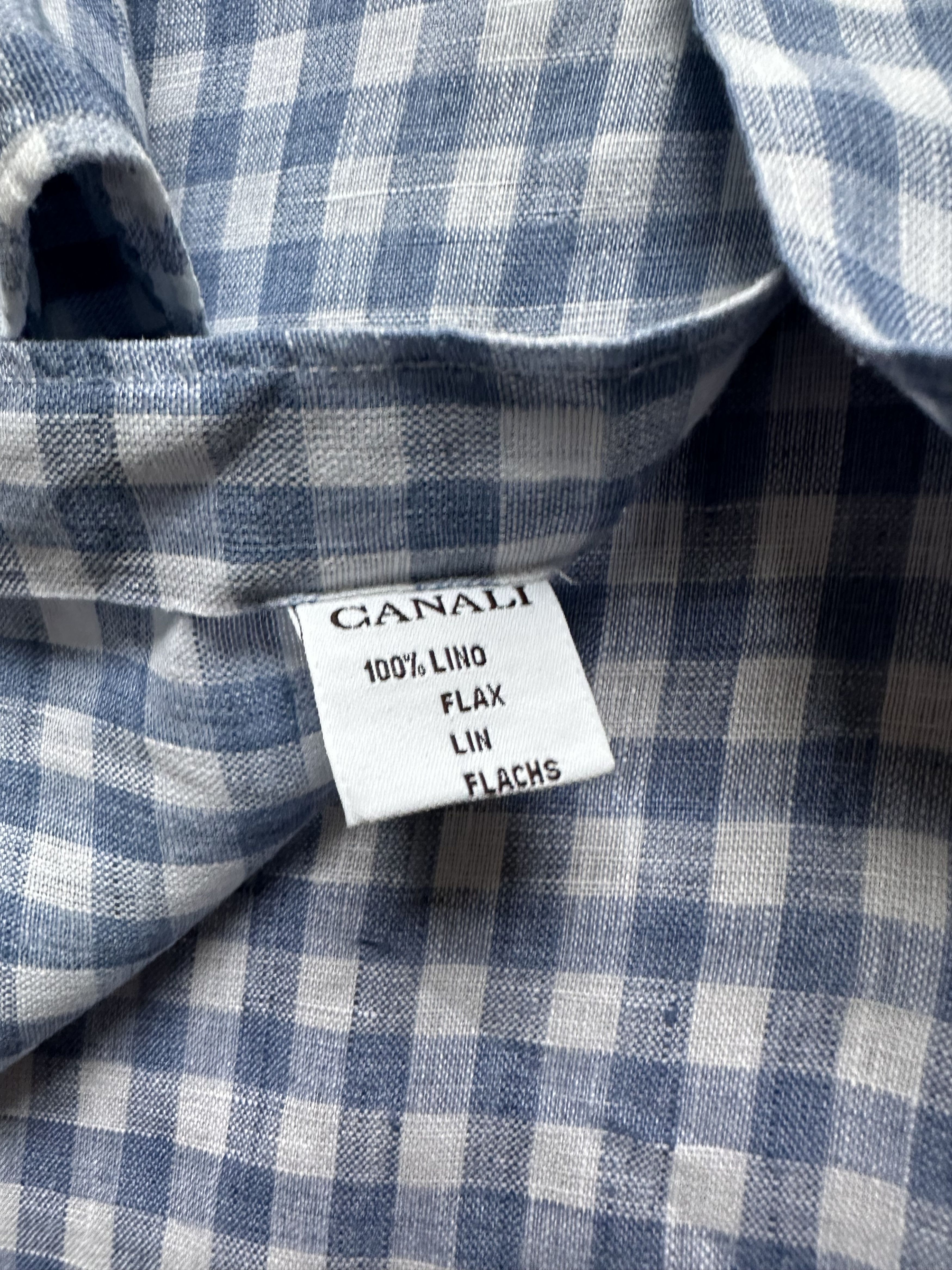 Canali Canali linen shirt Size US XL / EU 56 / 4 - 7 Thumbnail