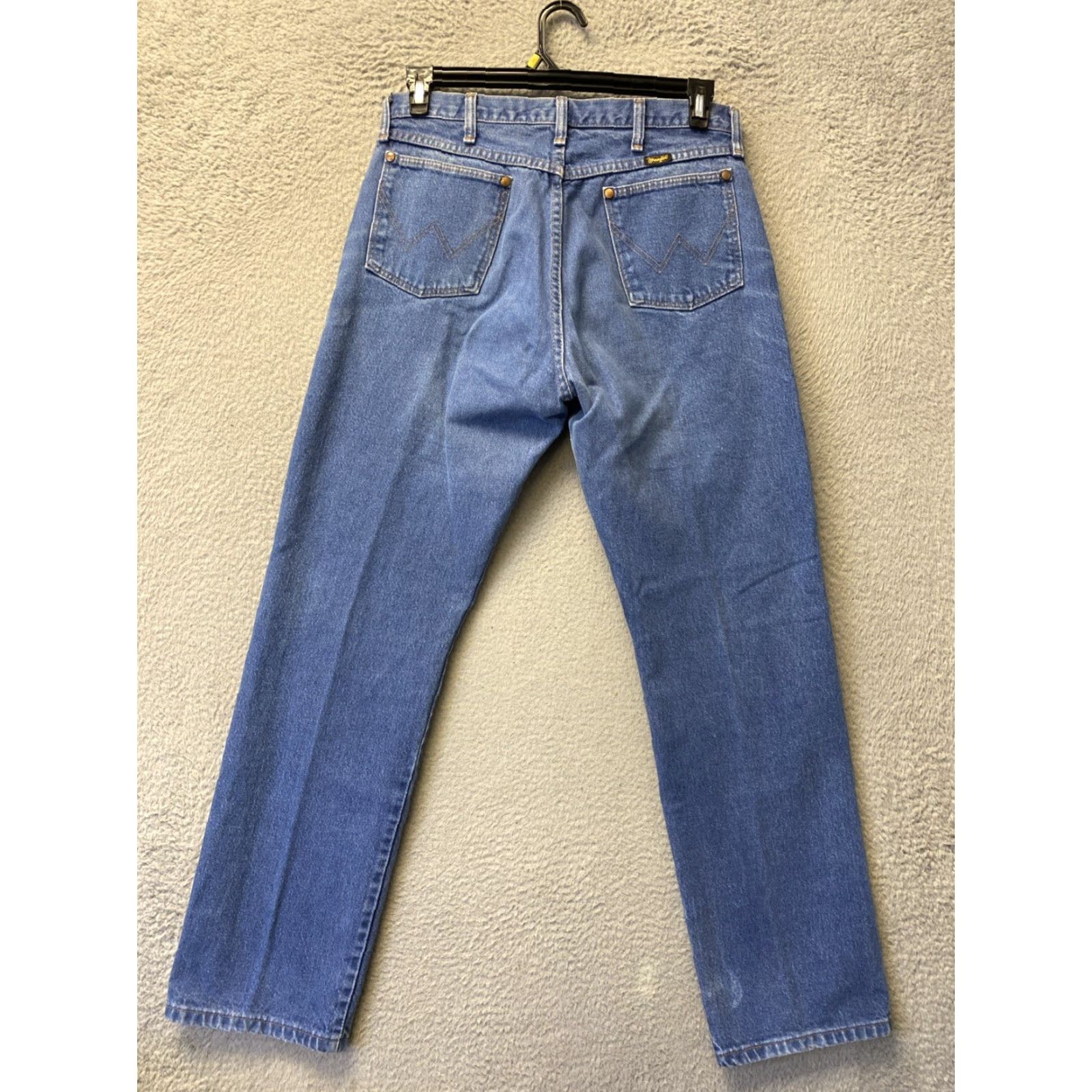 Wrangler VINTAGE Wrangler Jeans Men Denim Straight Slim 33x34 Blue 5-Pocket Design Mens Size US 34 / EU 50 - 7 Thumbnail