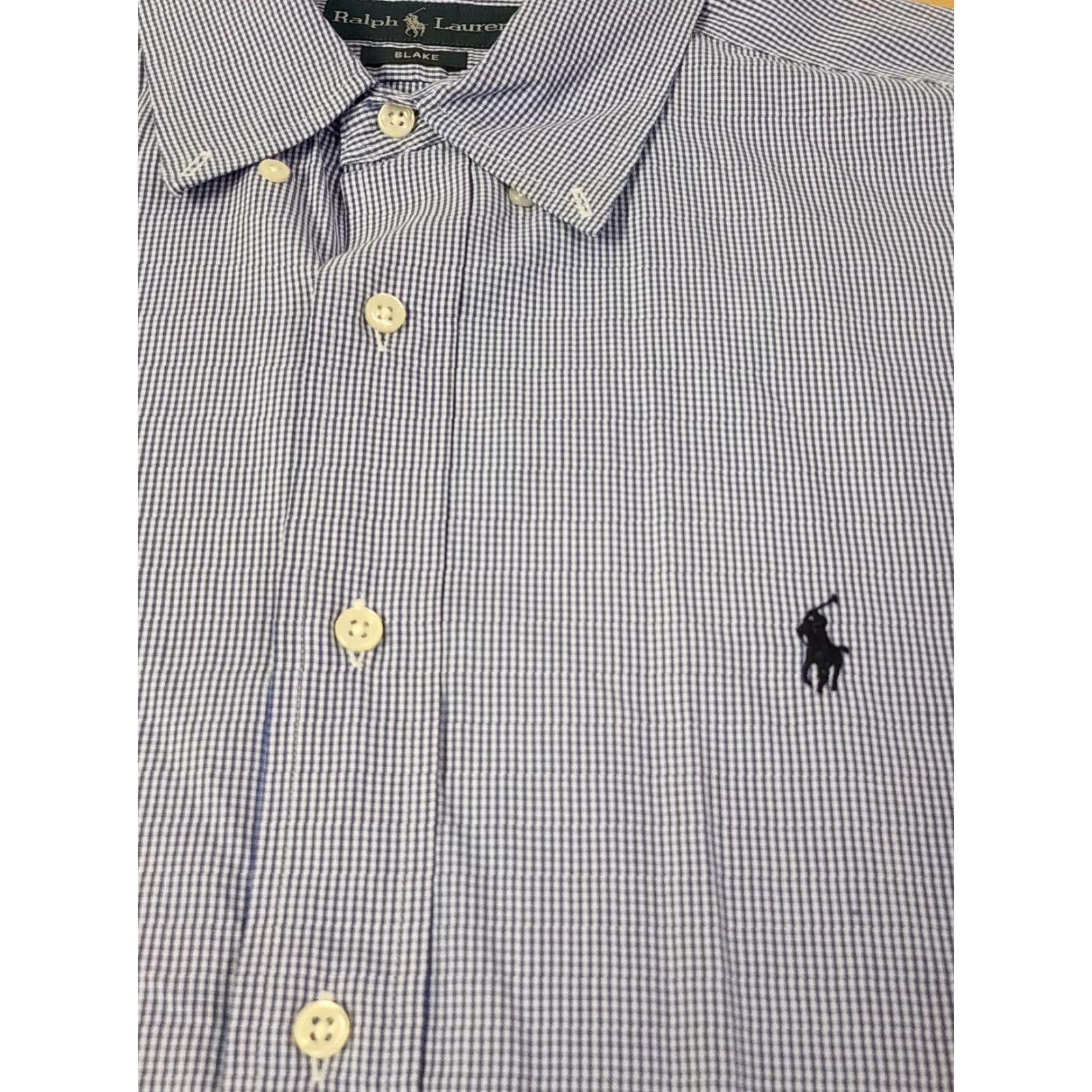 Polo Ralph Lauren Polo Ralph Lauren Shirt Mens Blue L Long Sleeve Button-Down Geometric Embroidered Logo Cotton Size US L / EU 52-54 / 3 - 5 Thumbnail