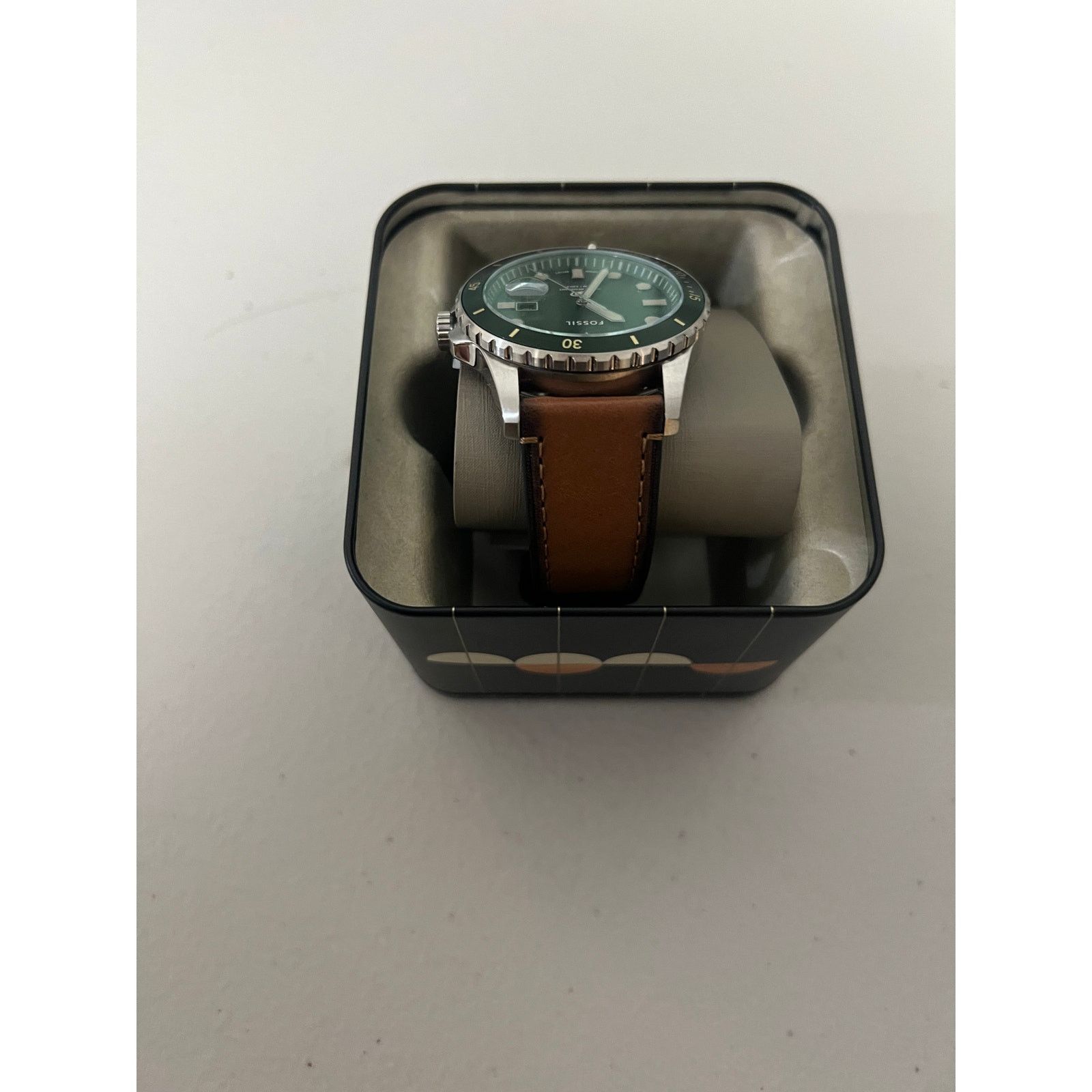 Fossil Fossil FS5946 Blue Dive Three-Hand Date Leather Watch Size ONE SIZE - 3 Thumbnail