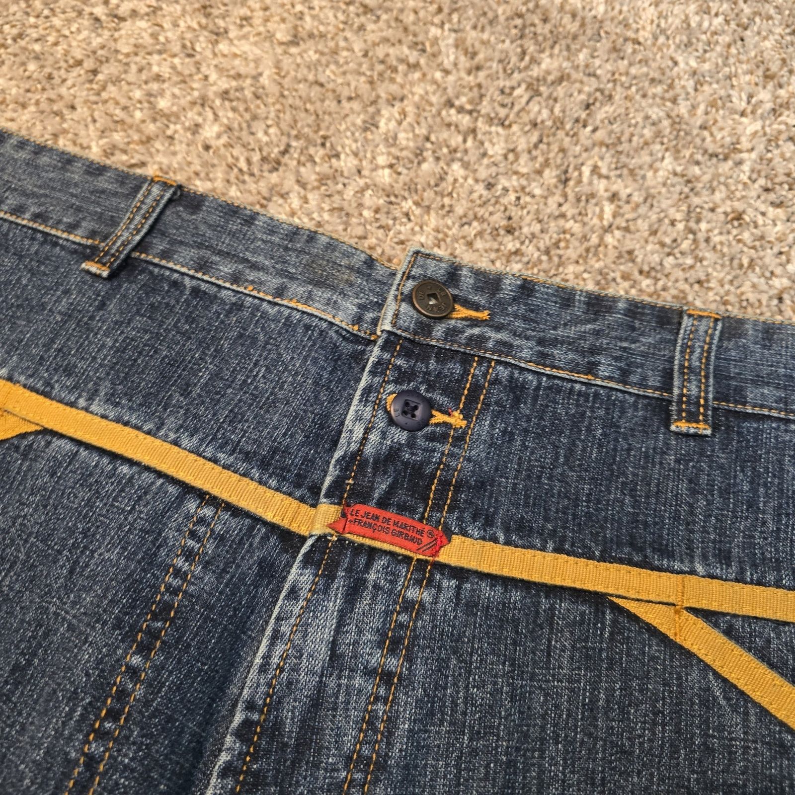 Marithe + Francois Girbaud Vintage Y2K MFG Girbaud Pant Jean 42x34 Cyber Cargo Rave Size US 42 / EU 58 - 4 Thumbnail