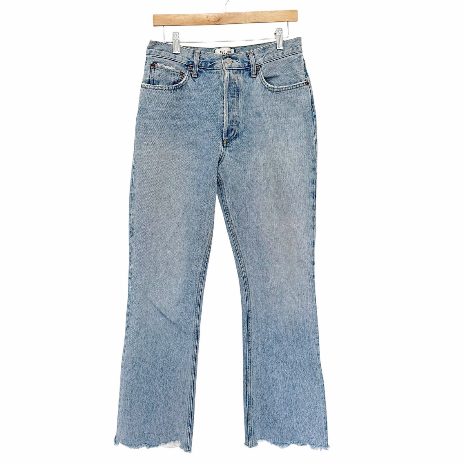 Agolde Agolde Relaxed Boot Cut Jeans Sz 27 Size 27" / US 4 / IT 40 - 1 Thumbnail