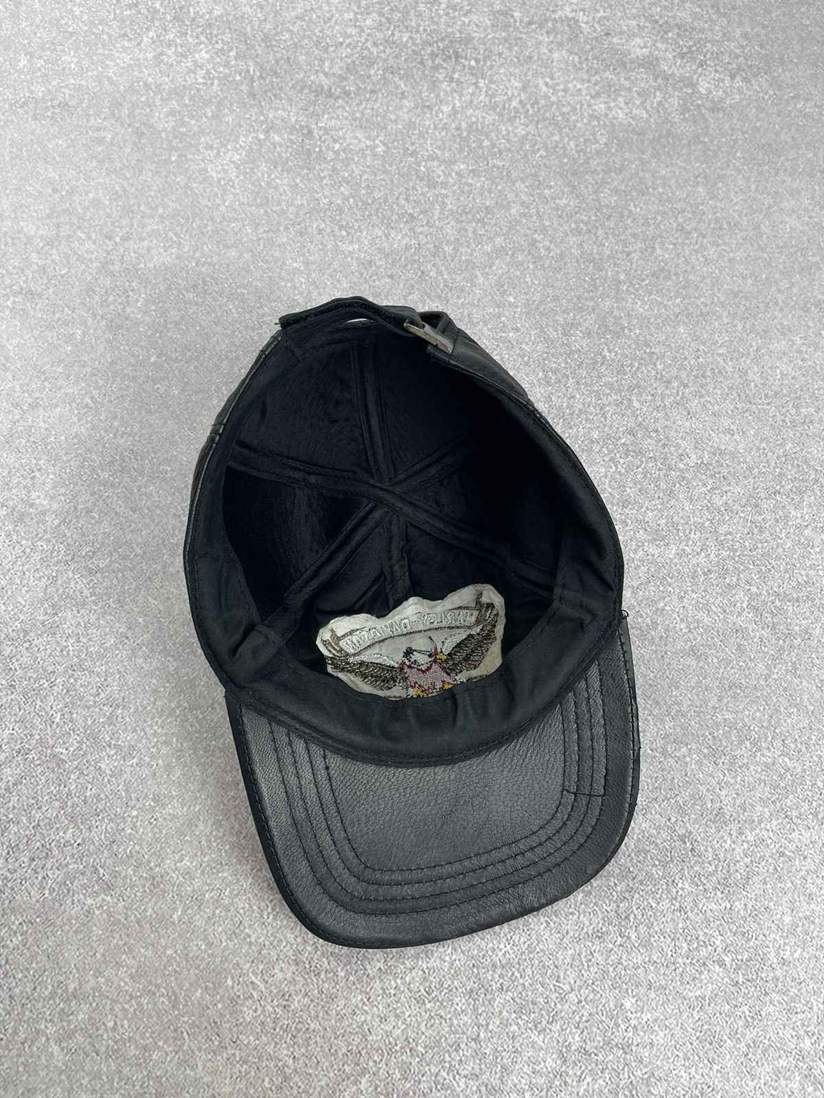 Harley Davidson × Vintage Vintage Harley Davidson Leather Cap OS Size ONE SIZE - 6 Thumbnail
