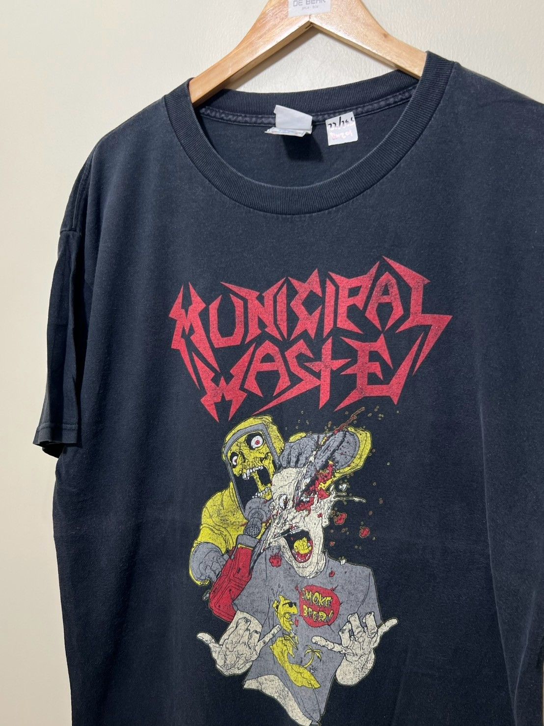 Band Tees × Vintage Vintage 00's Municipal Waste Smoke Beer Promo shirt bnz01 Size US L / EU 52-54 / 3 - 1 Thumbnail