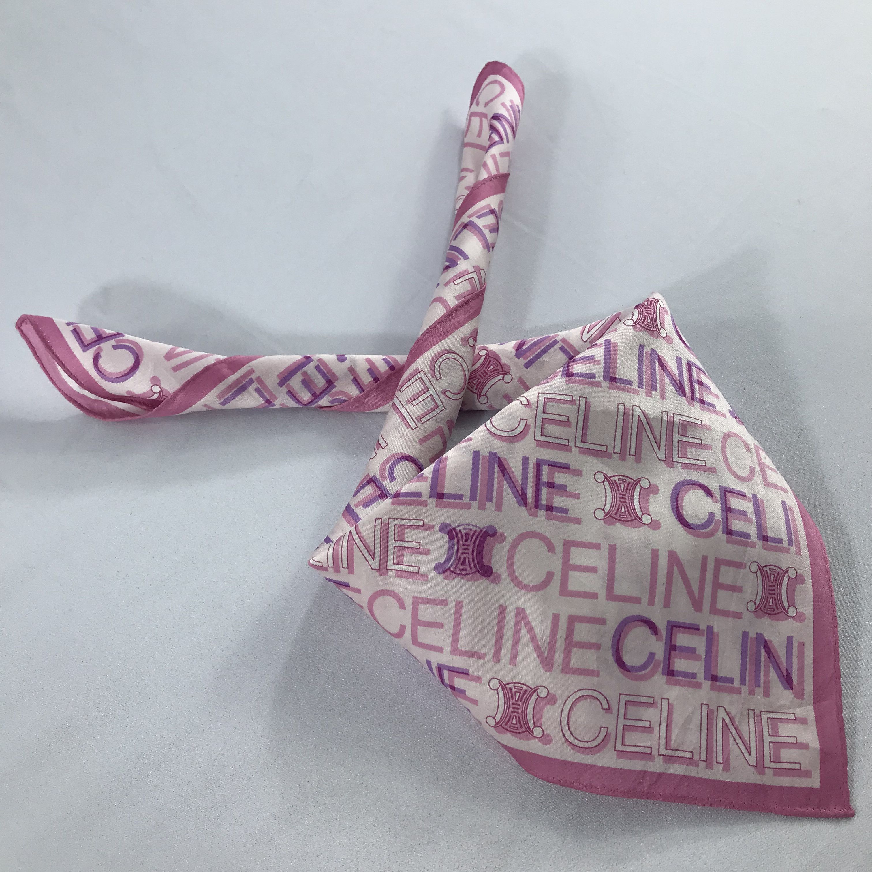 Celine × Vintage Celine Bandana / Handkerchief / Neckerchief - S2064 Size ONE SIZE - 4 Thumbnail