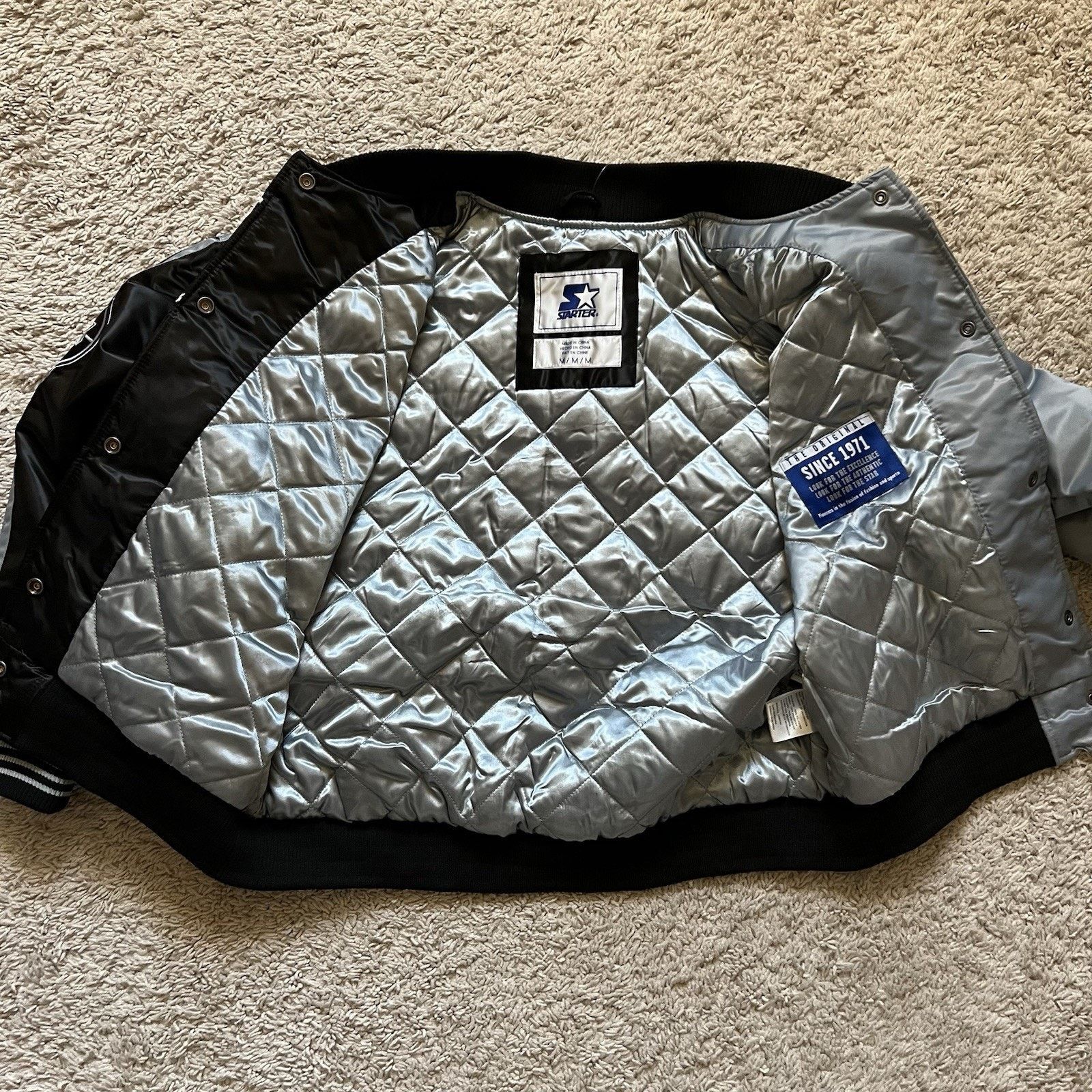 Starter Starter San Antonio Spurs Medium Full Snap Quilted Jacket Size US M / EU 48-50 / 2 - 3 Thumbnail